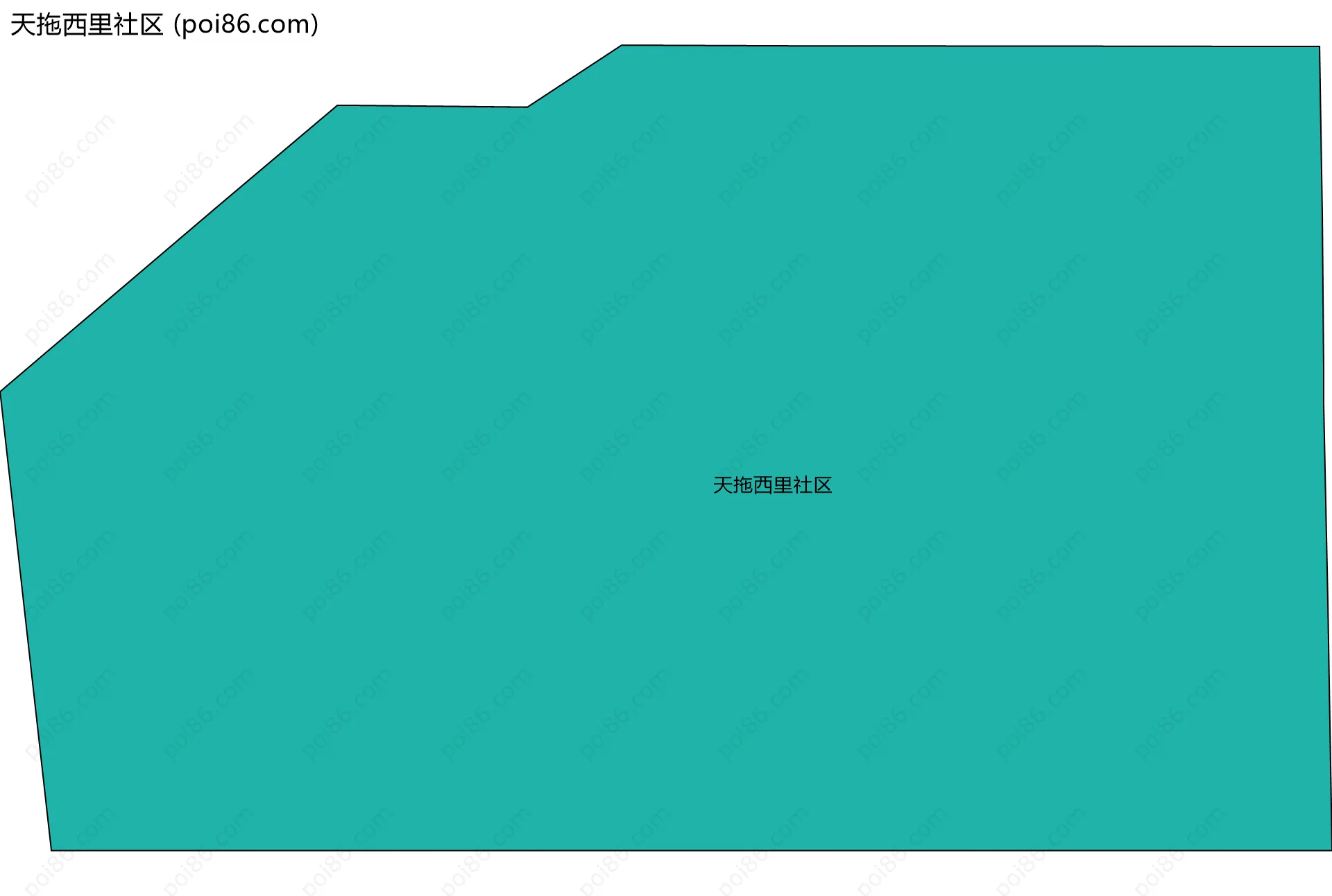 天拖西里社区边界地图