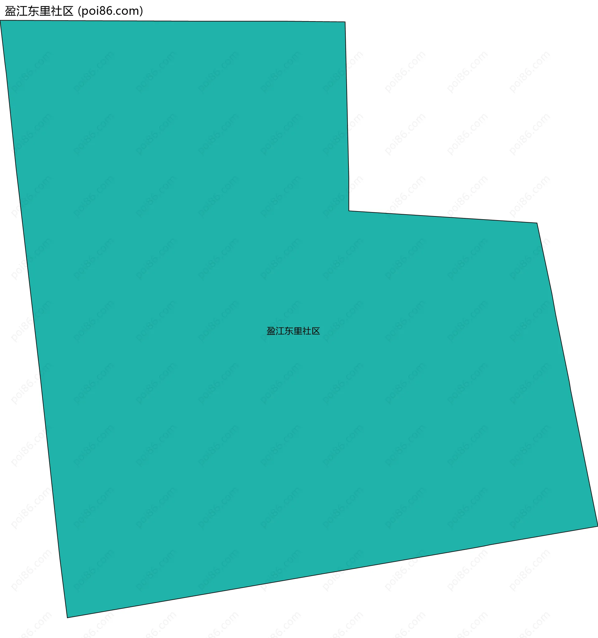 盈江东里社区边界地图