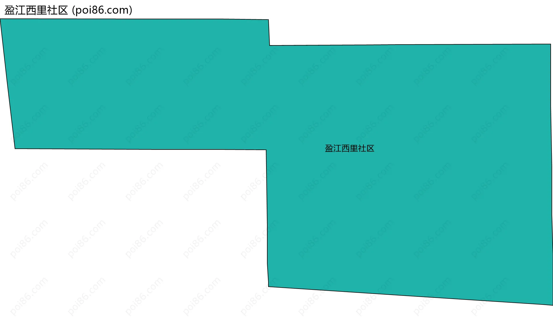 盈江西里社区边界地图