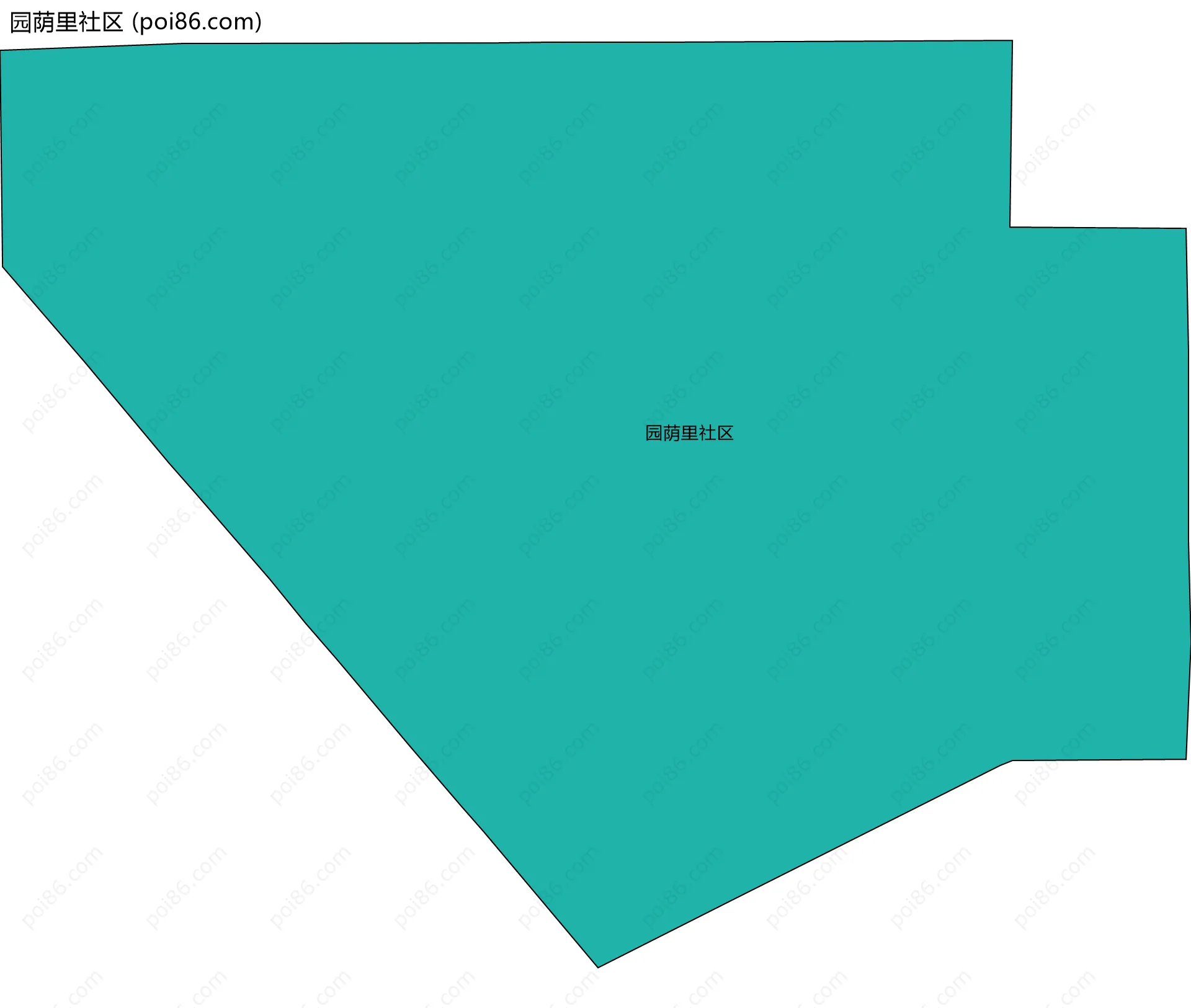 园荫里社区边界地图