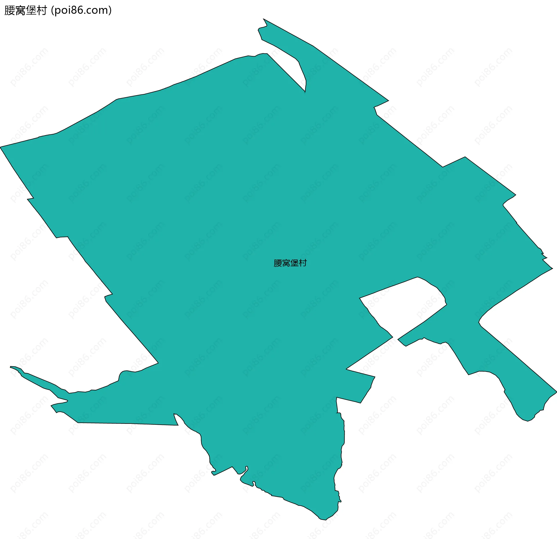 腰窝堡村边界地图