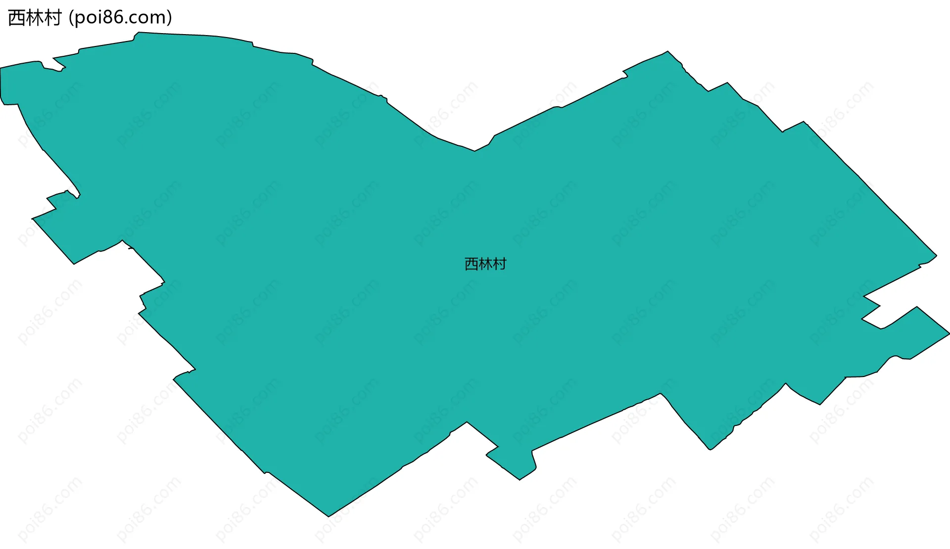 西林村边界地图