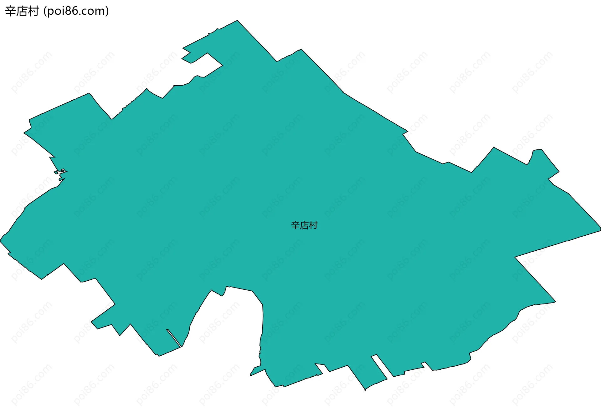 辛店村边界地图