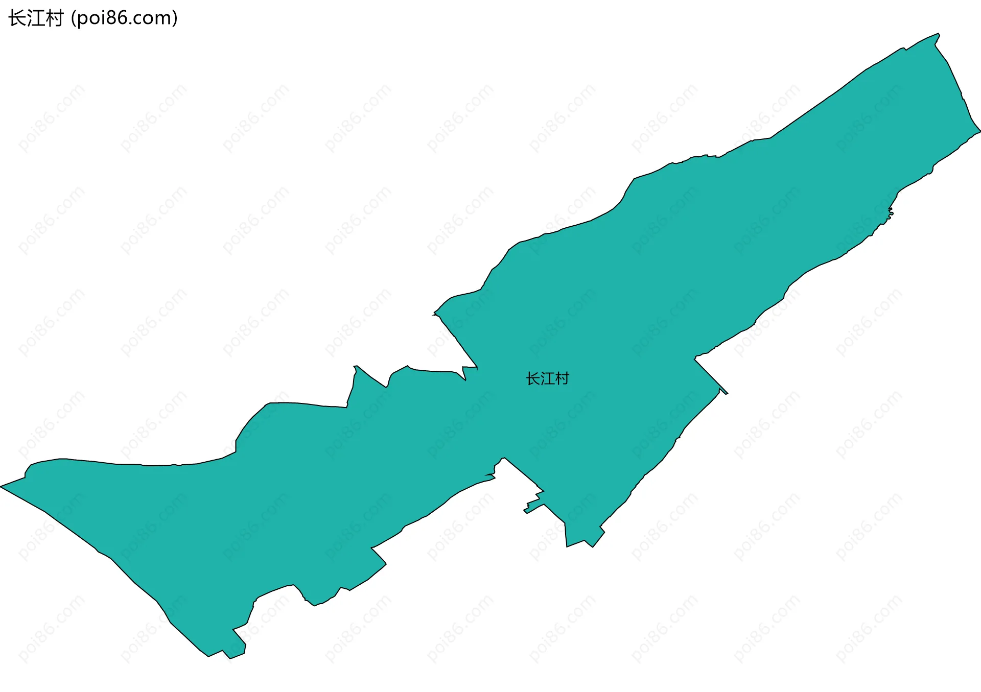 长江村边界地图