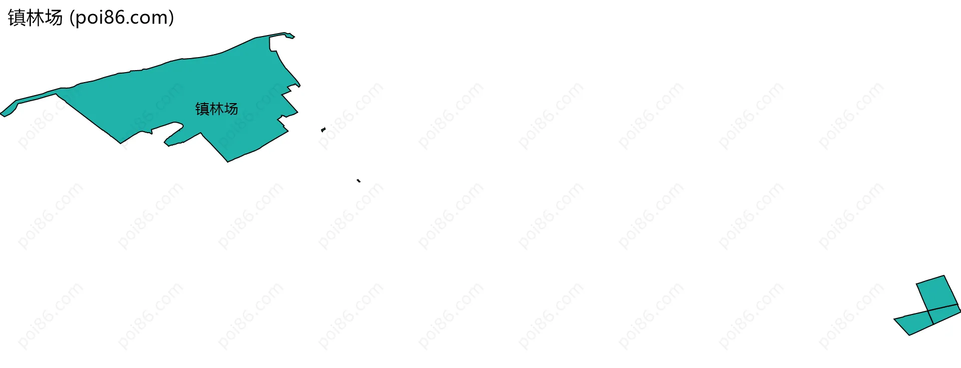 镇林场边界地图