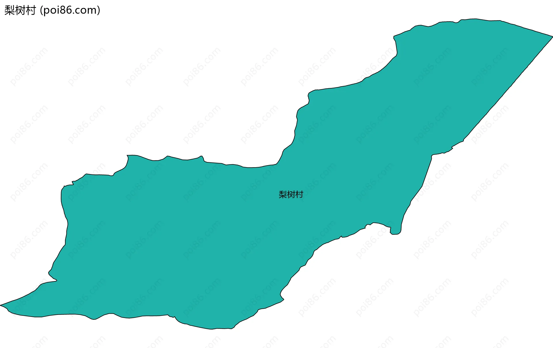 梨树村边界地图