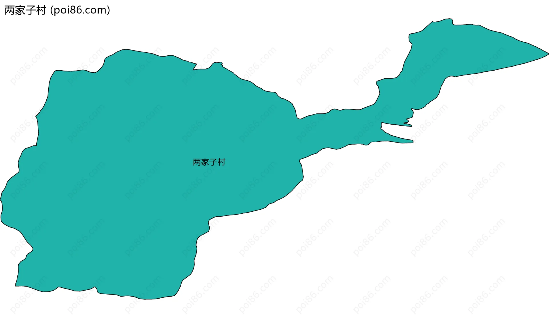 两家子村边界地图