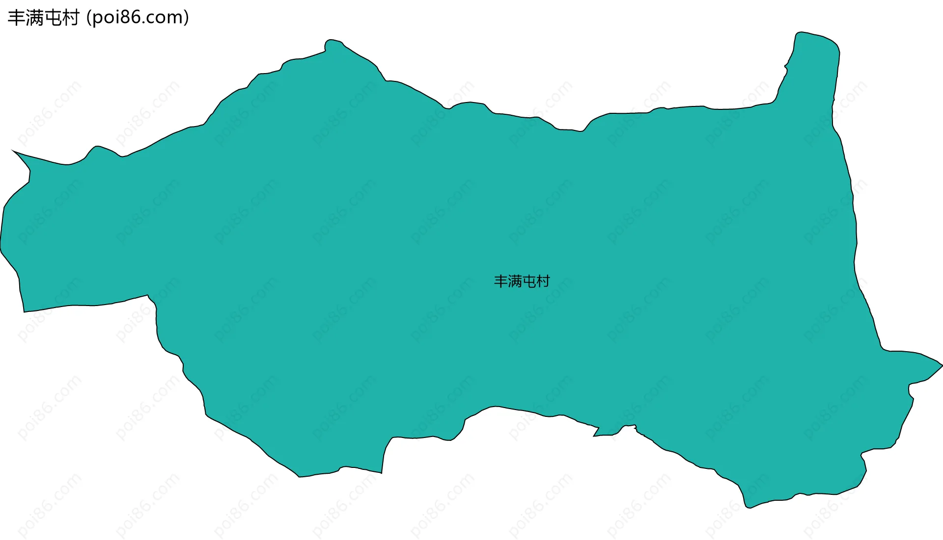 丰满屯村边界地图