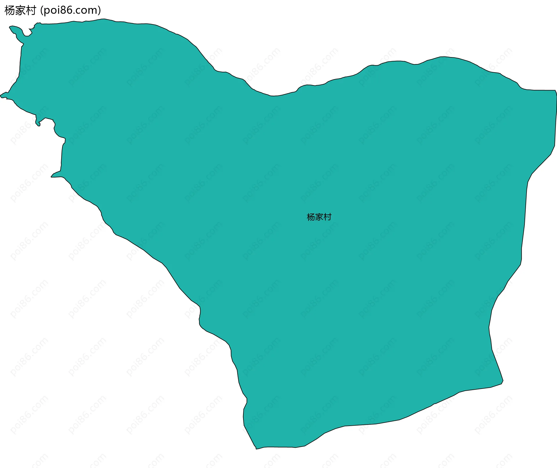 杨家村边界地图