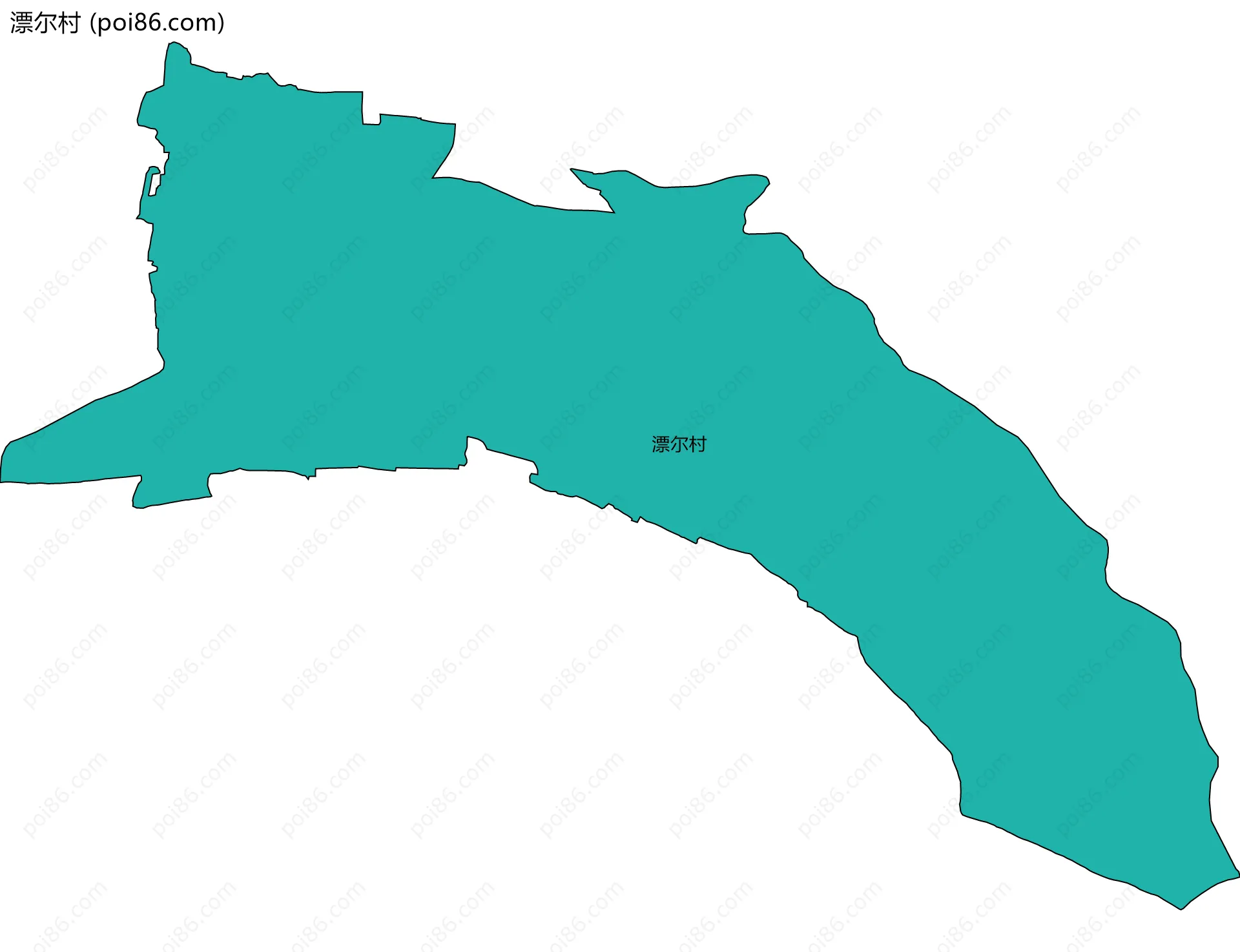 漂尔村边界地图