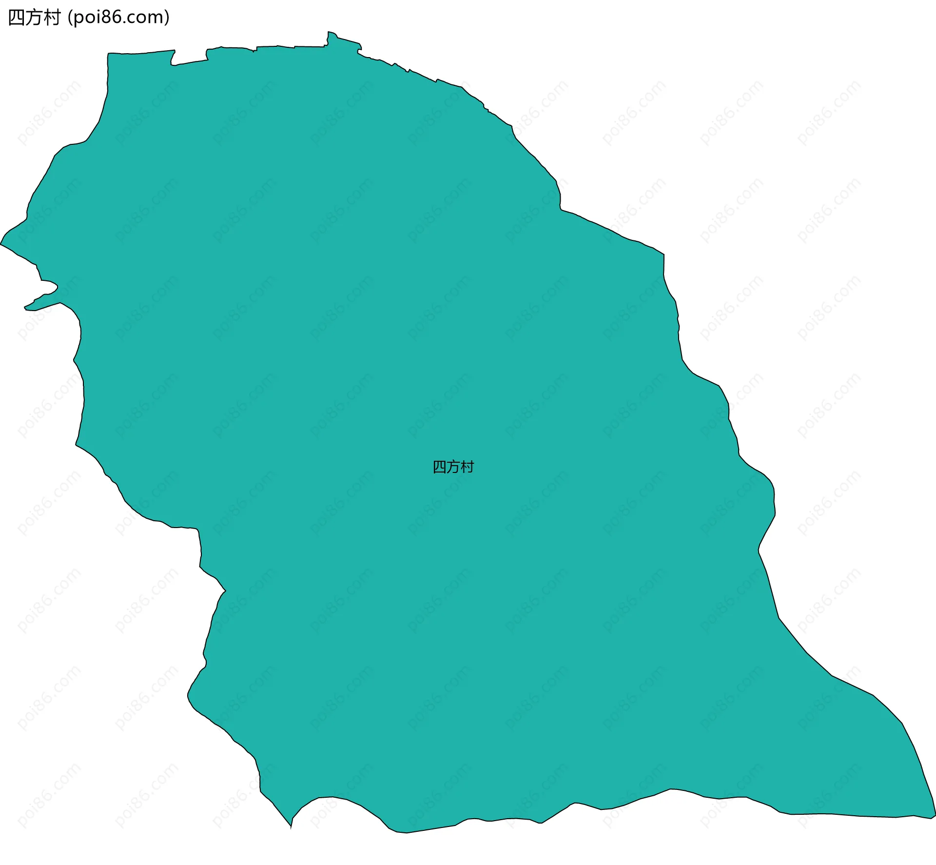 四方村边界地图