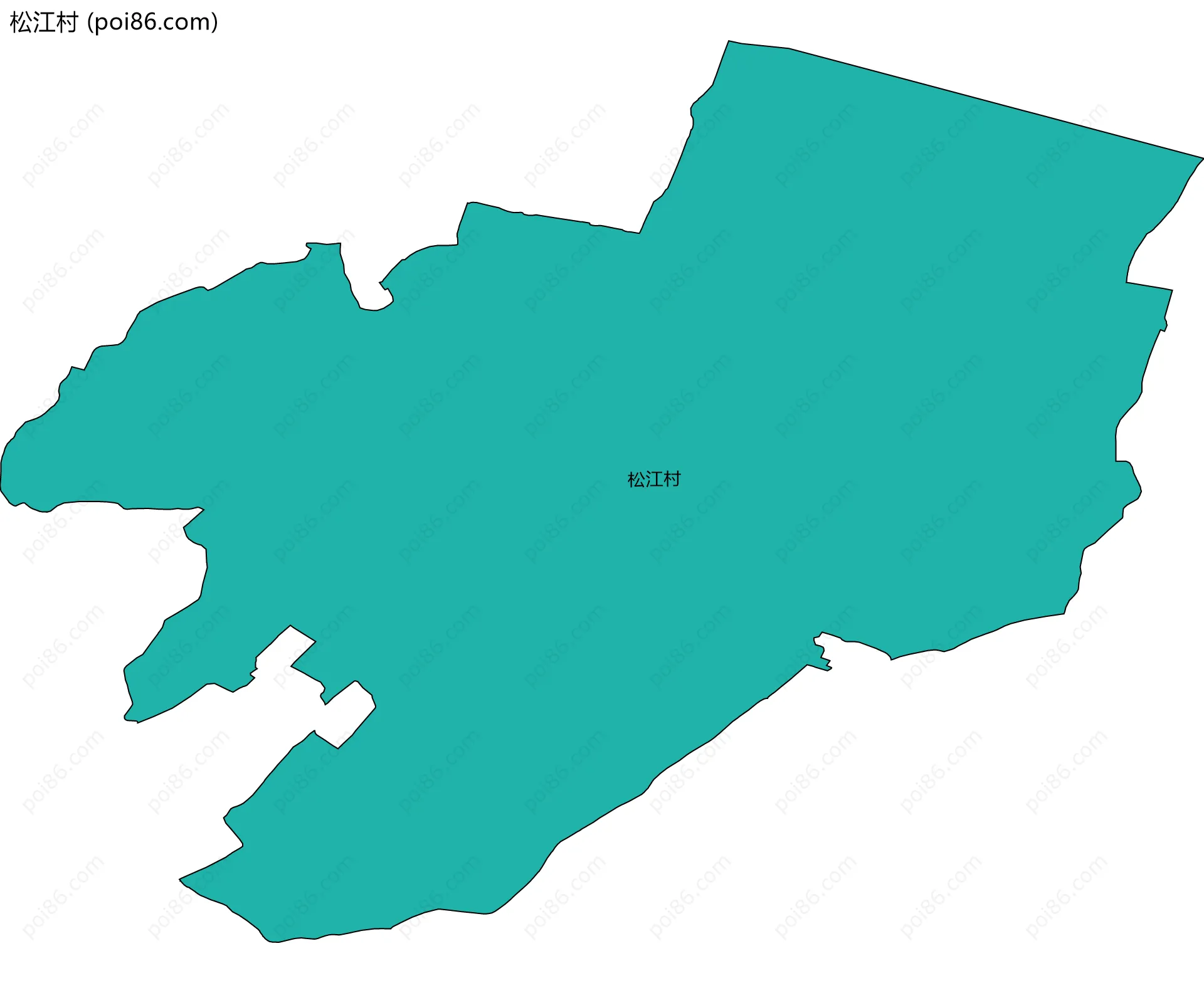 松江村边界地图