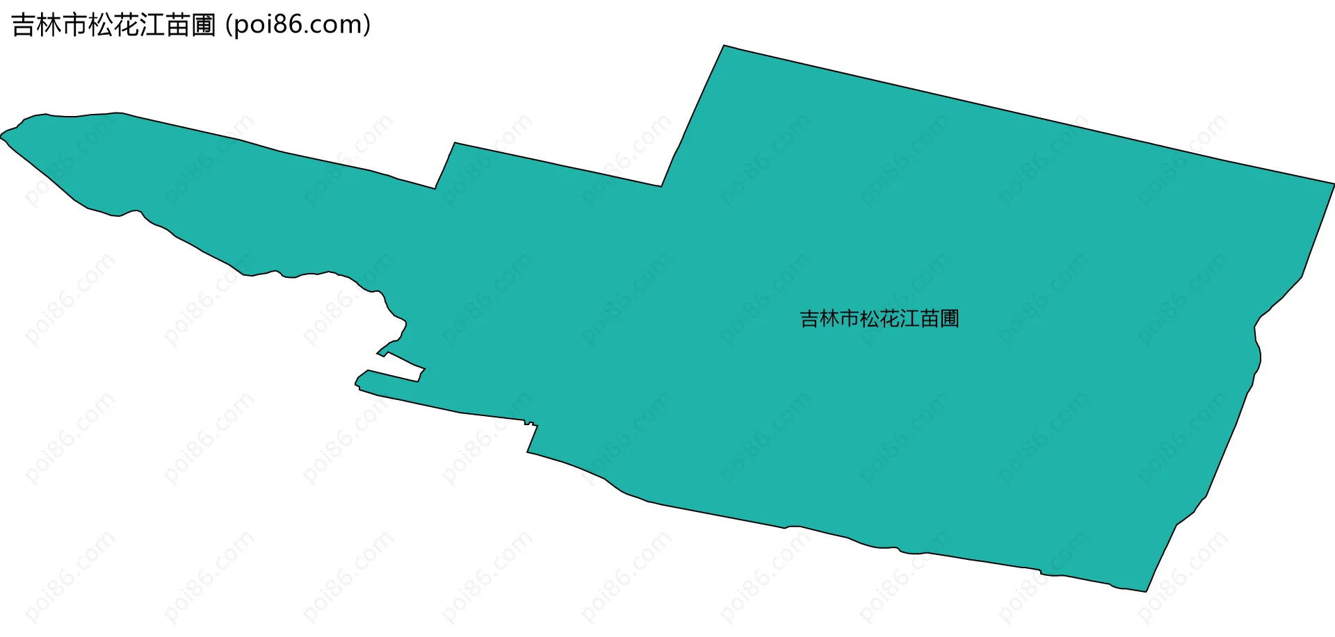 吉林市松花江苗圃边界地图
