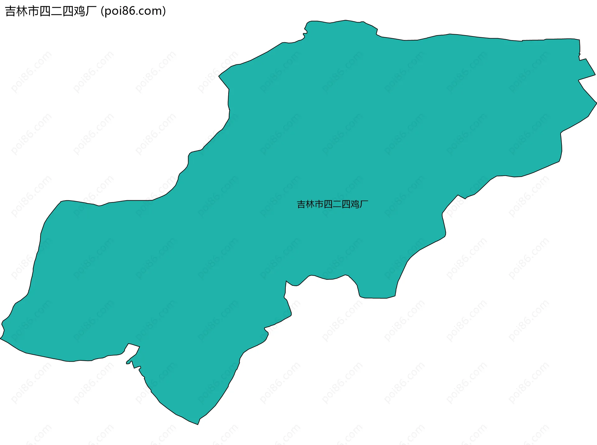 吉林市四二四鸡厂边界地图