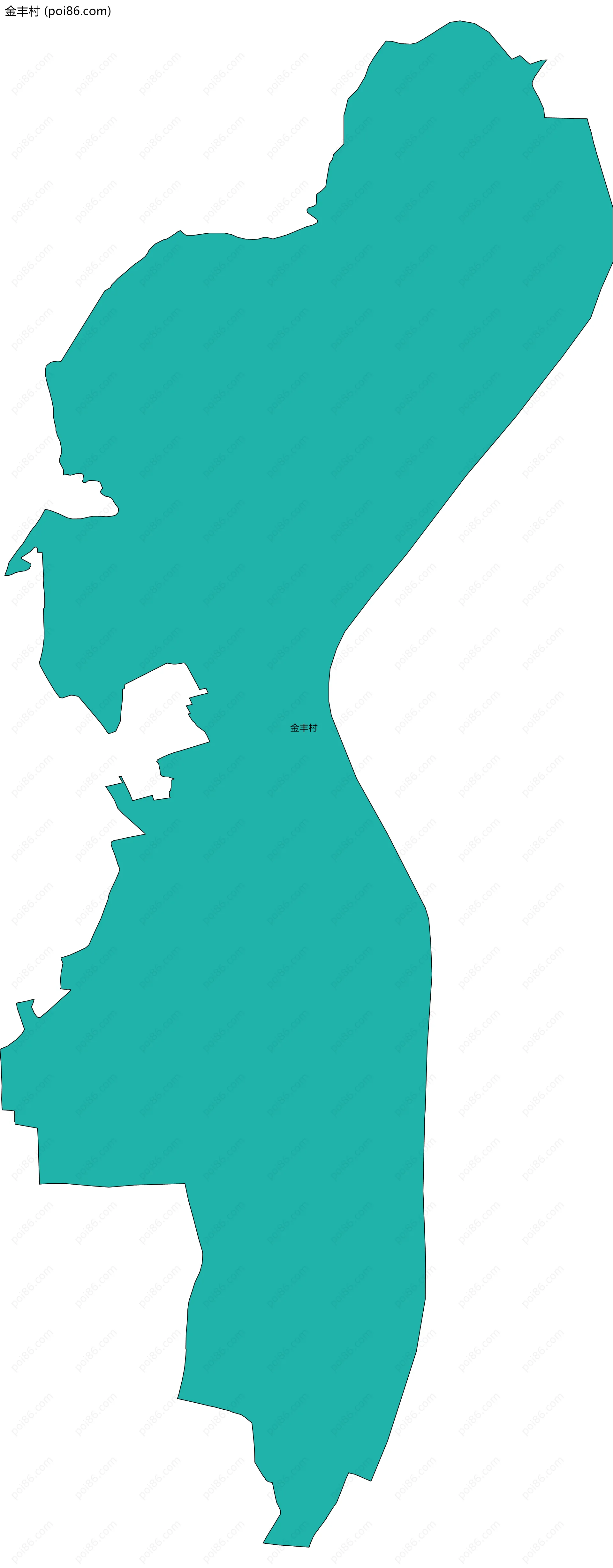 金丰村边界地图