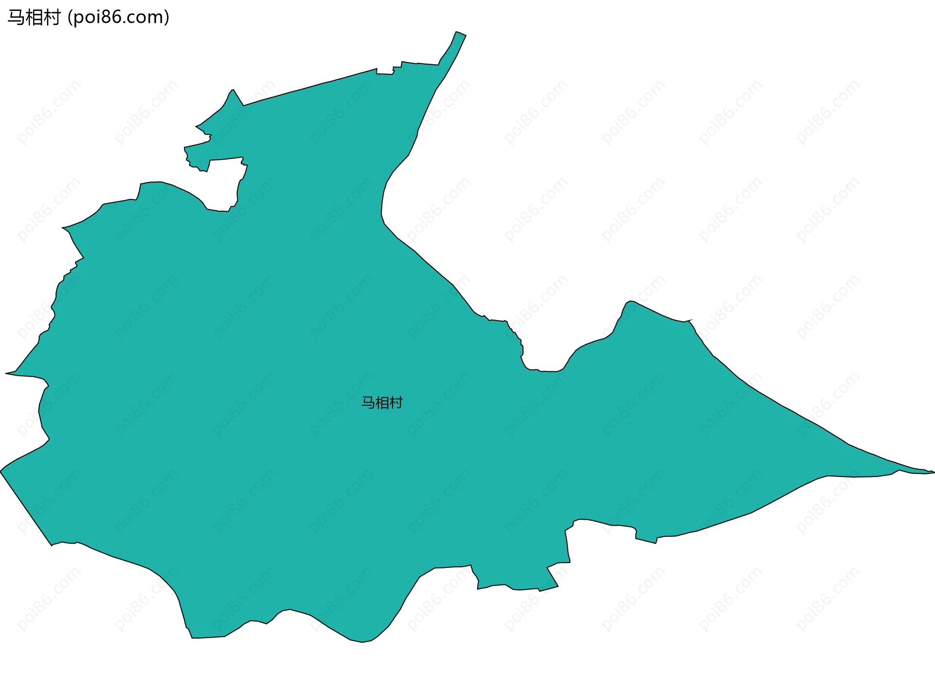 马相村边界地图