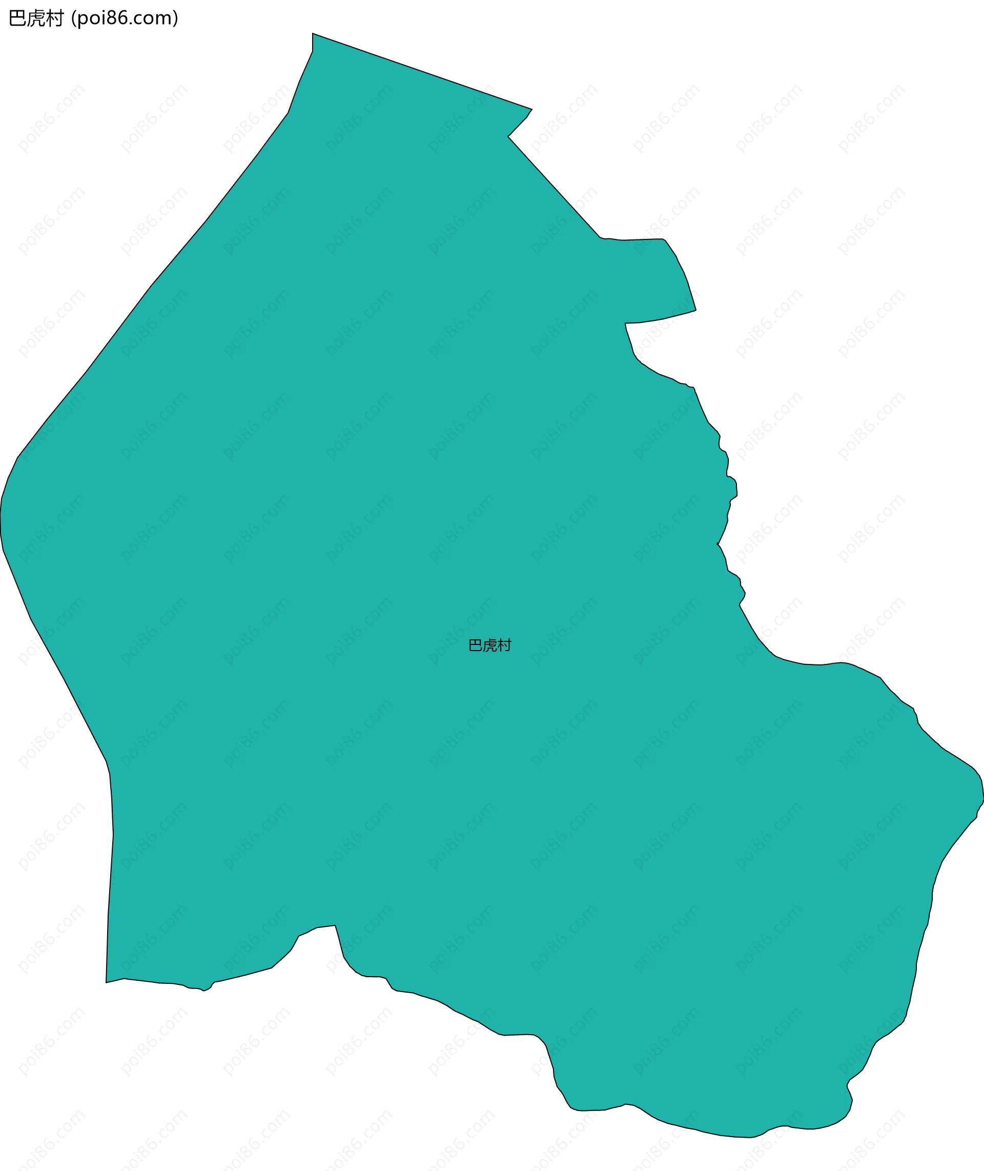 巴虎村边界地图