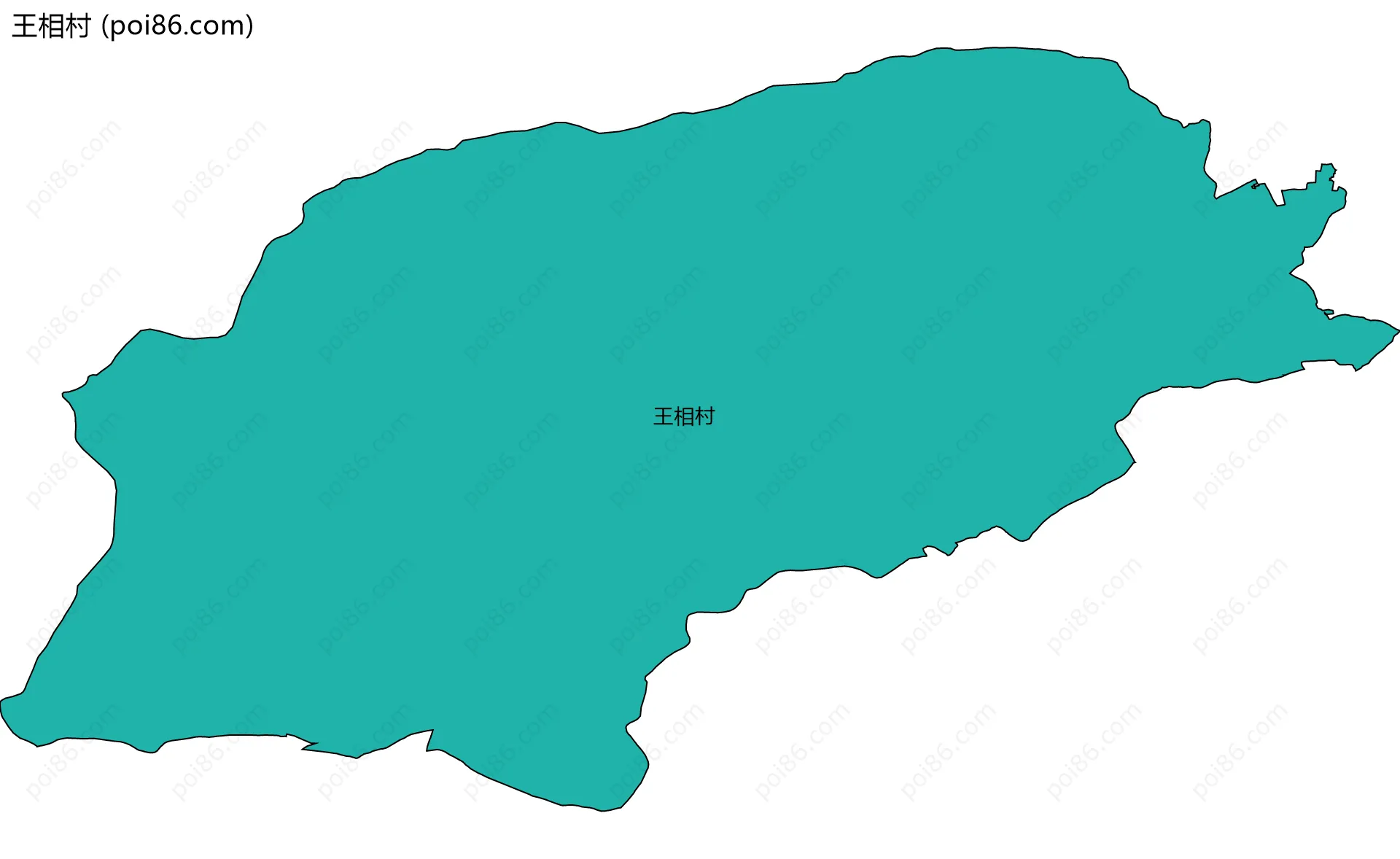 王相村边界地图