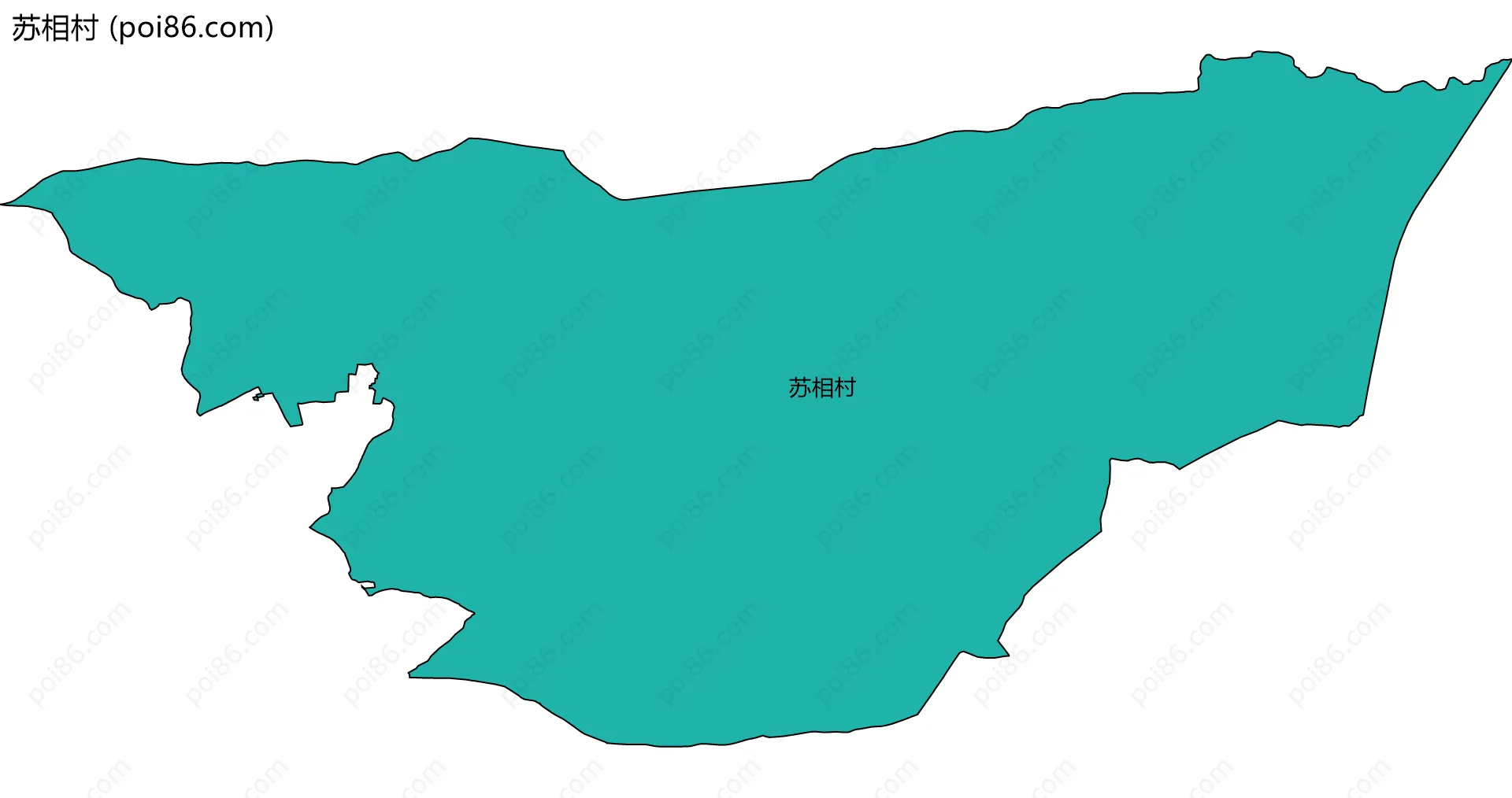 苏相村边界地图