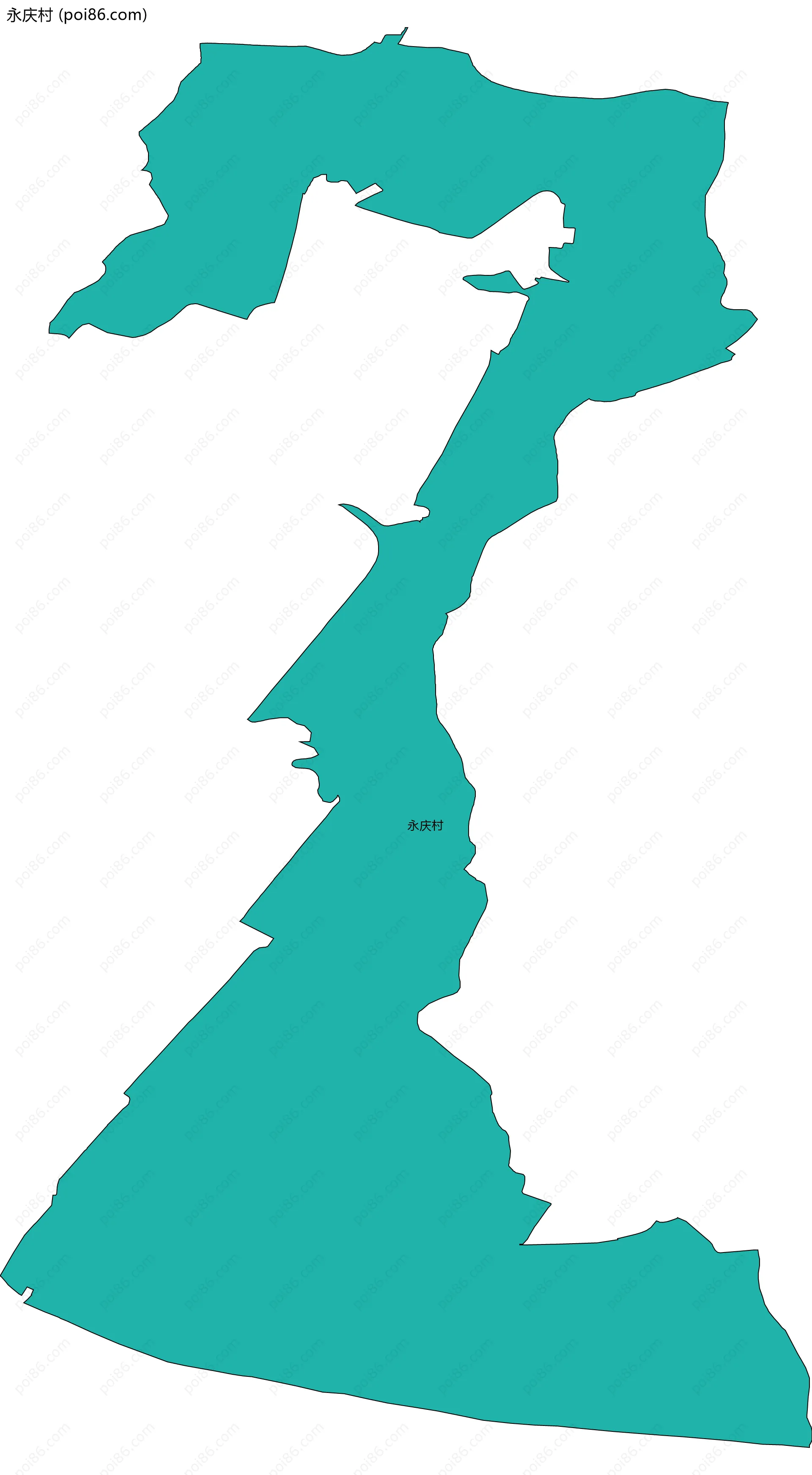 永庆村边界地图