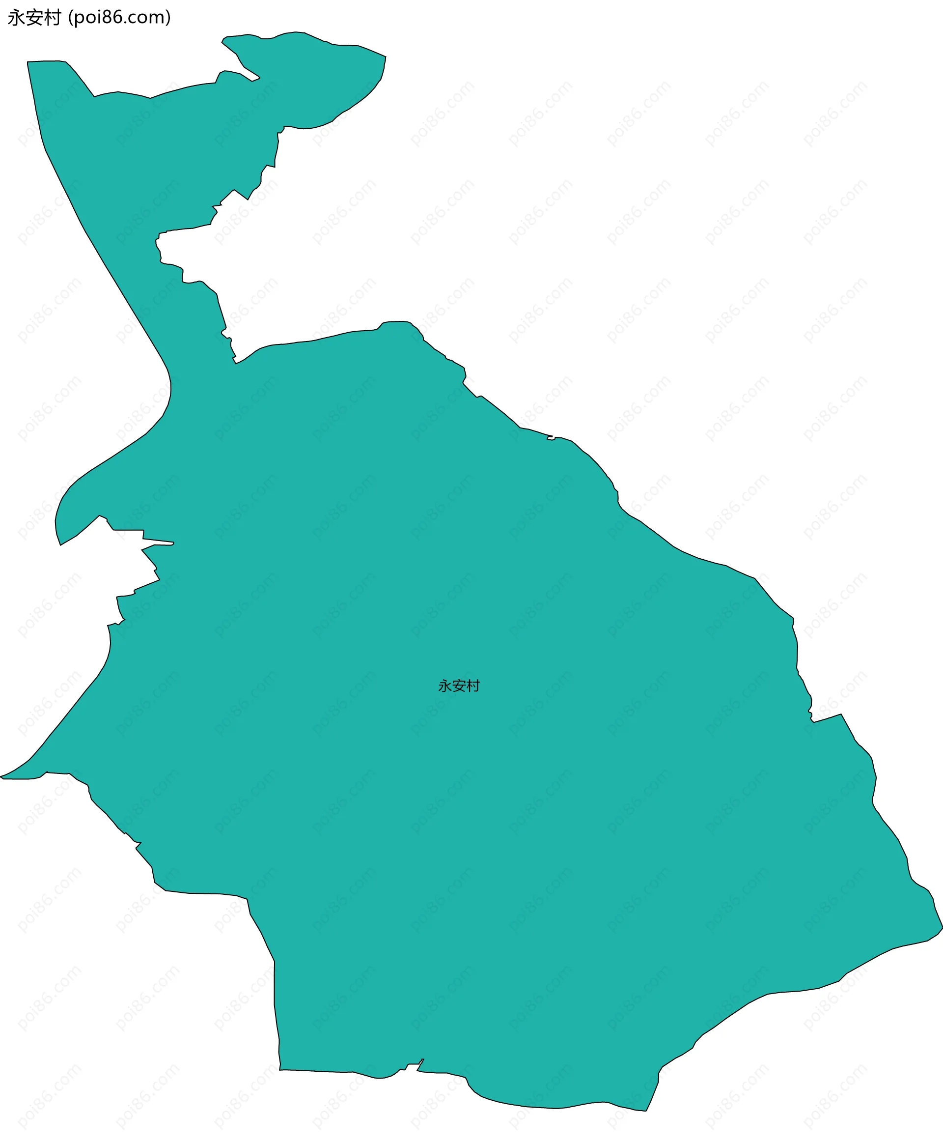 永安村边界地图