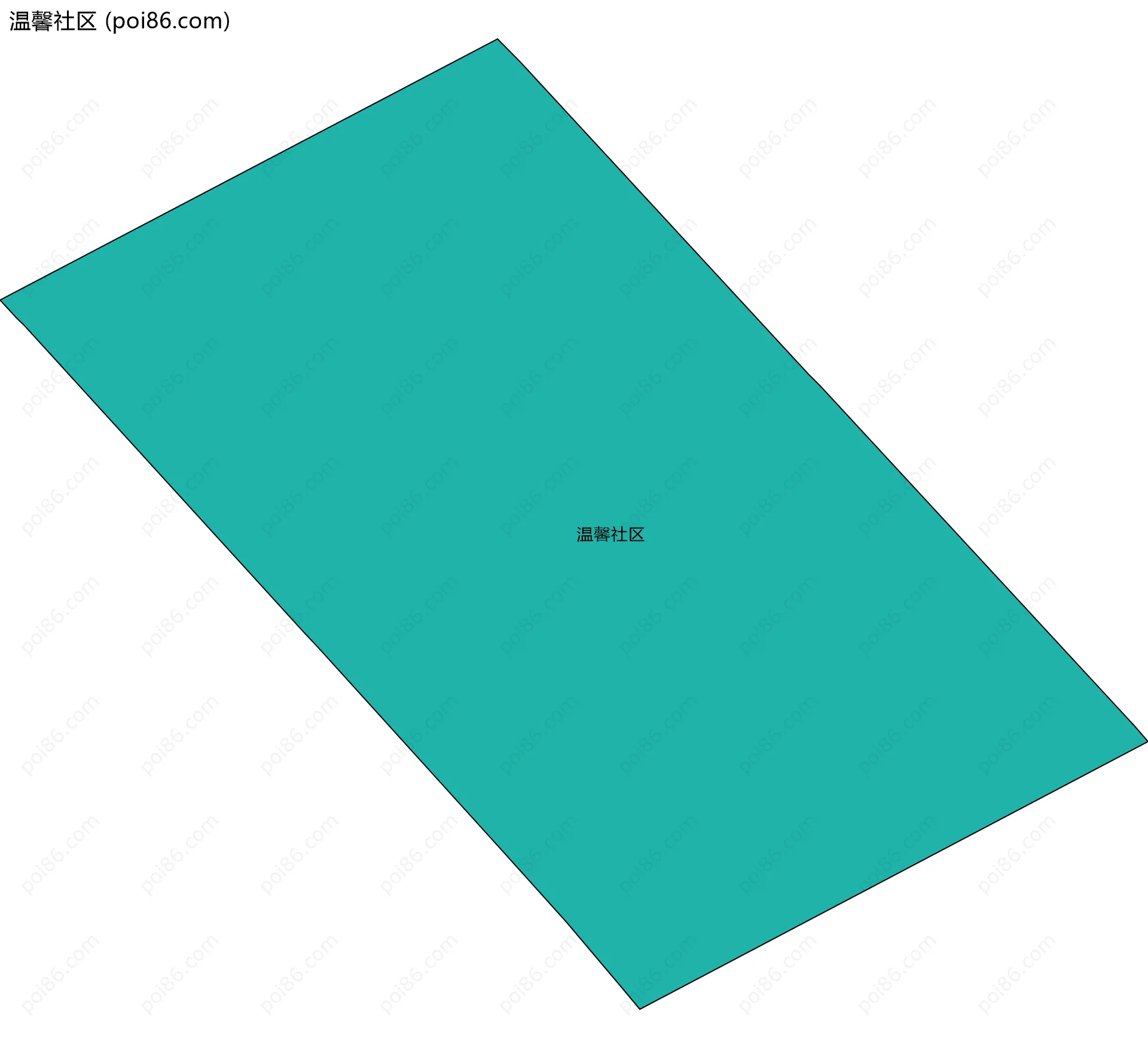 温馨社区边界地图