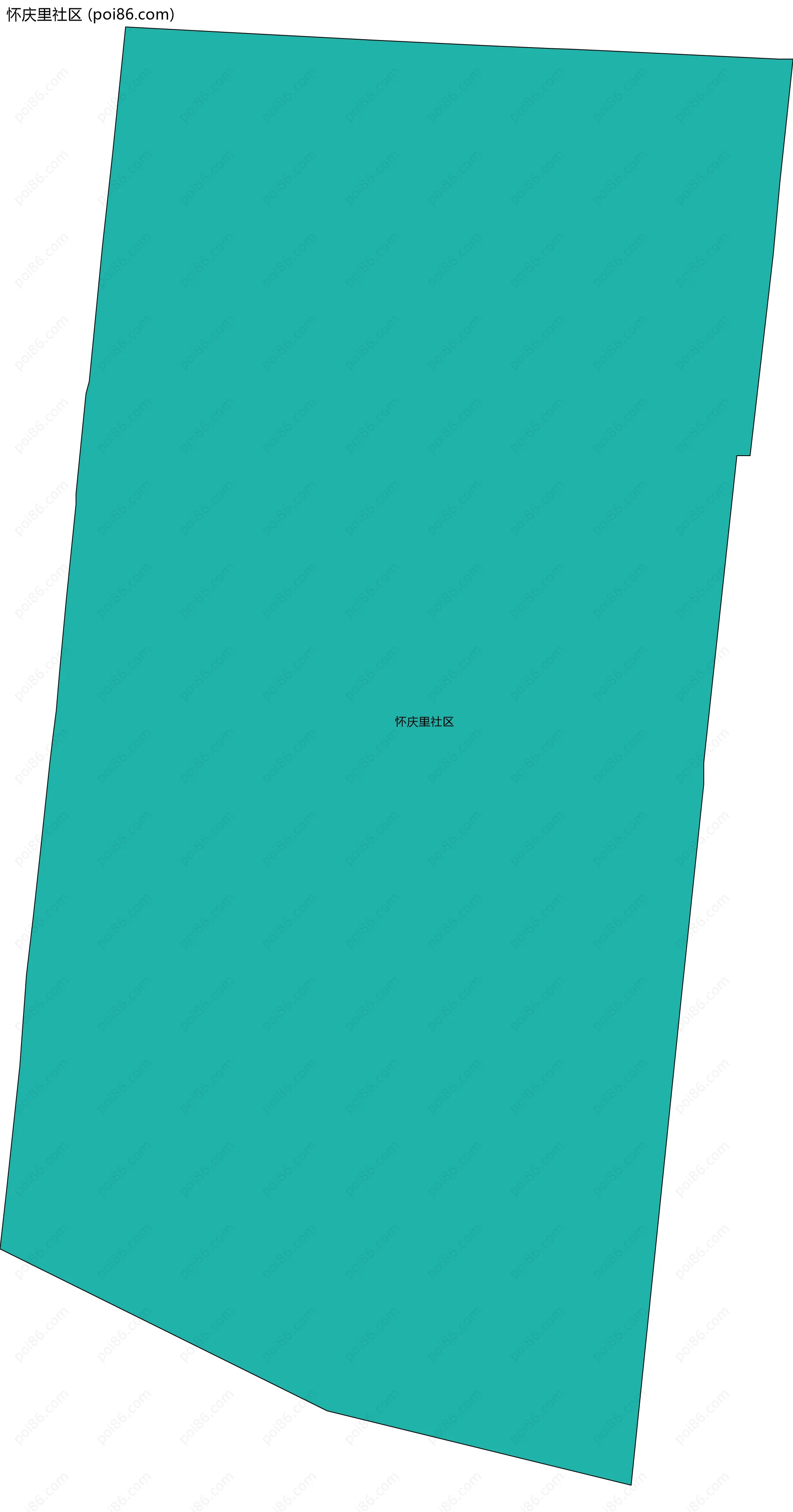 怀庆里社区边界地图