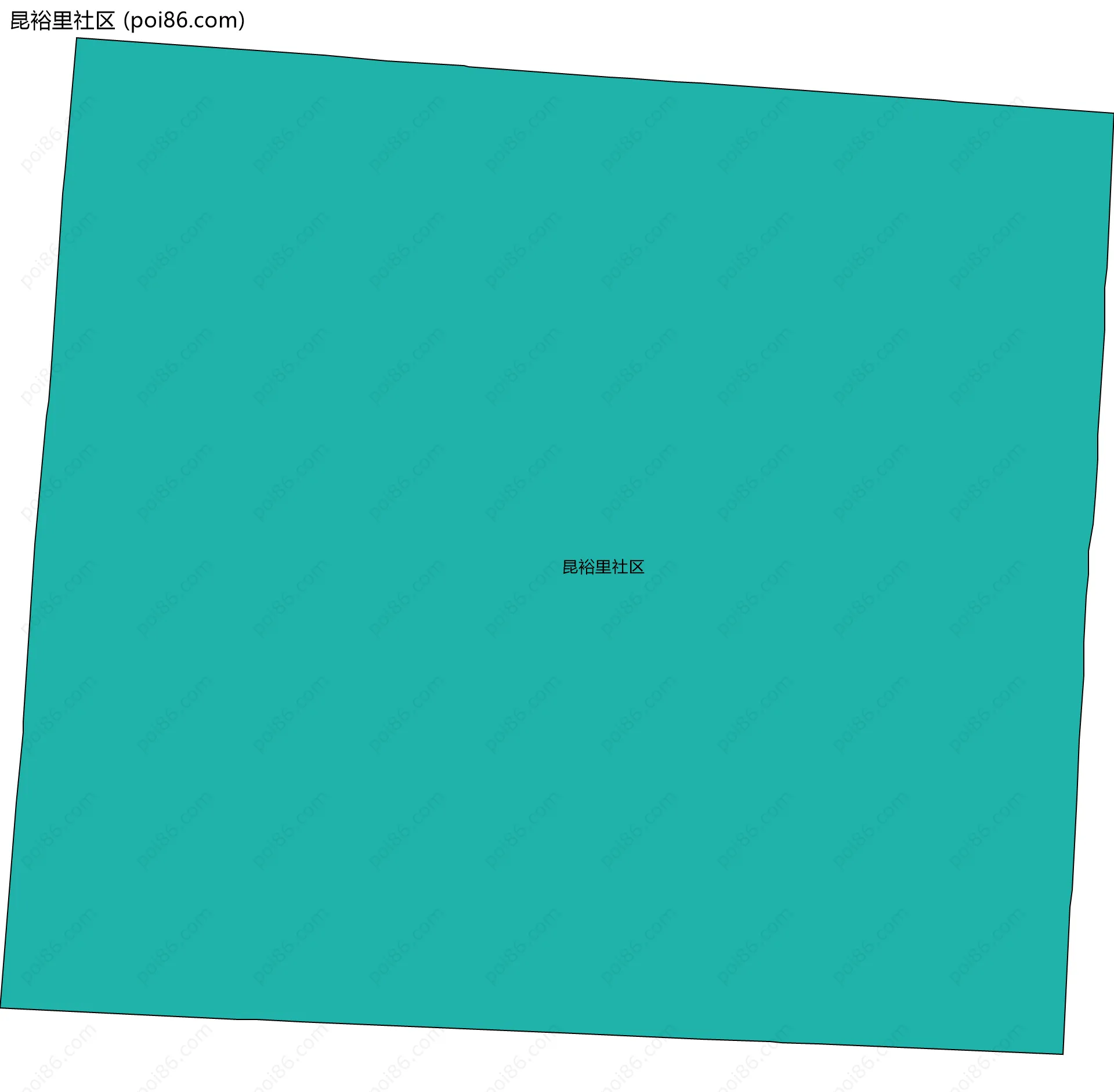 昆裕里社区边界地图