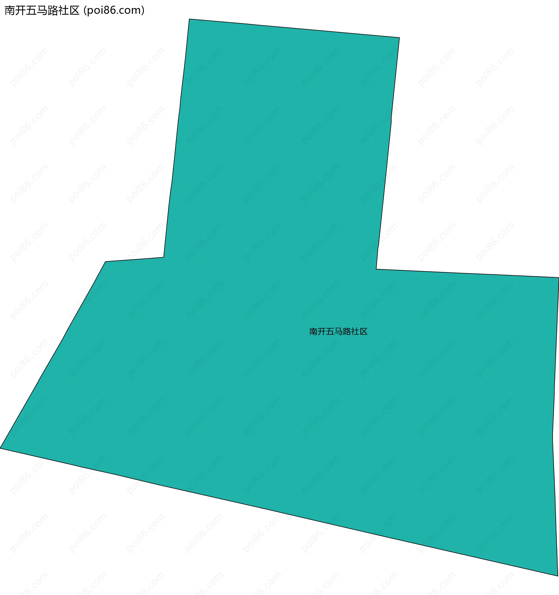 南开五马路社区边界地图