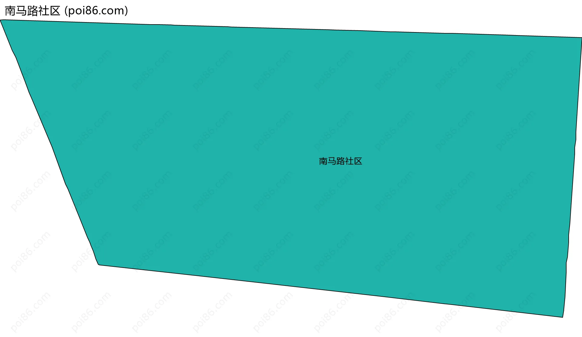 南马路社区边界地图