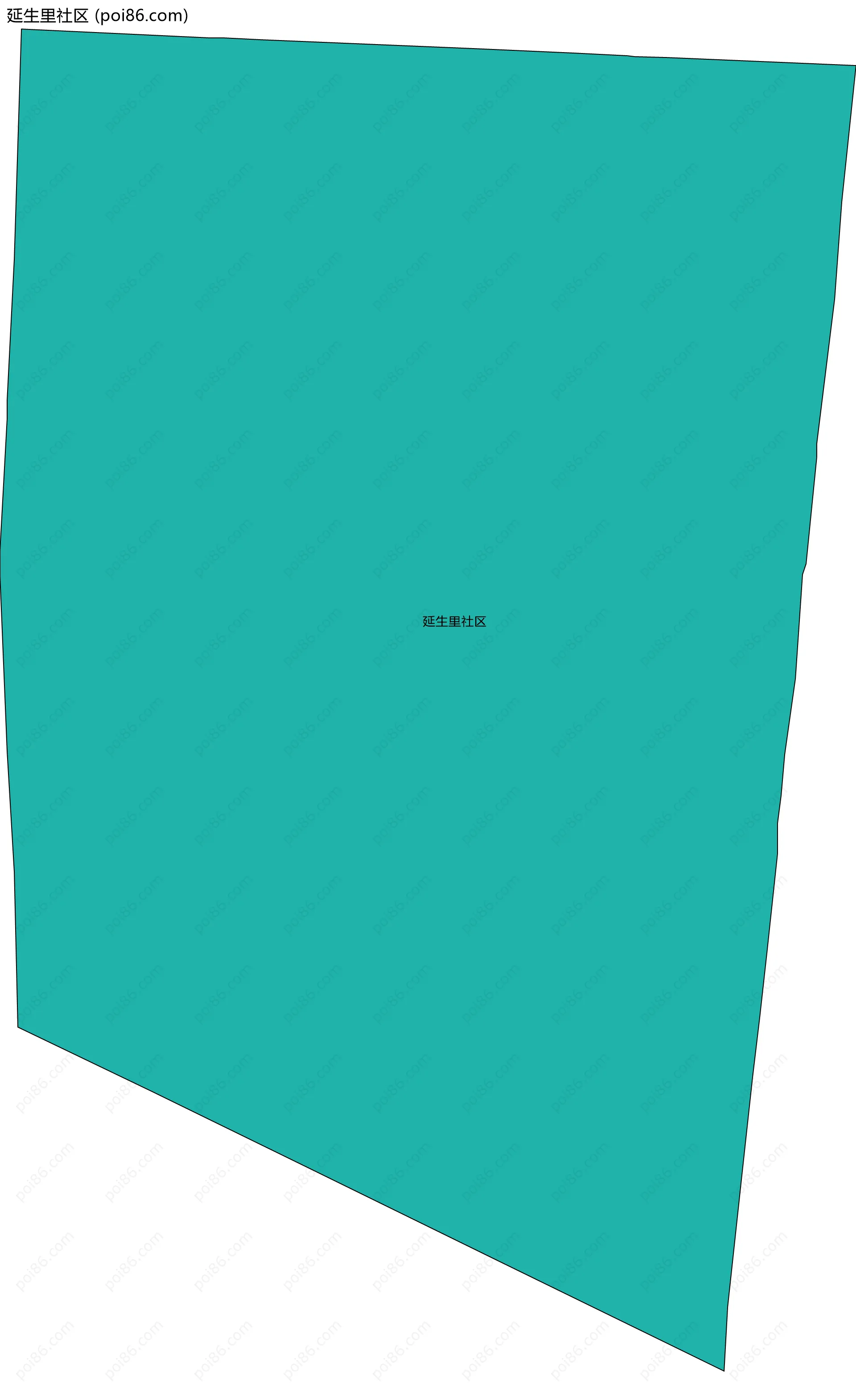 延生里社区边界地图