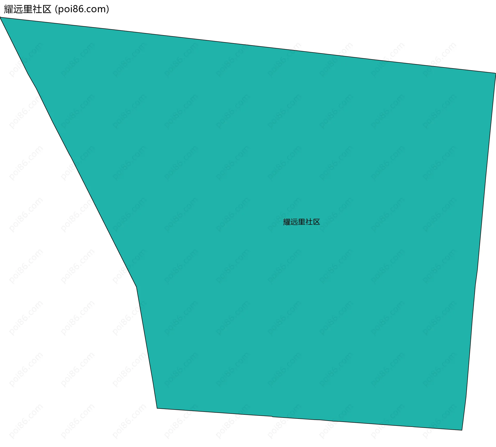 耀远里社区边界地图