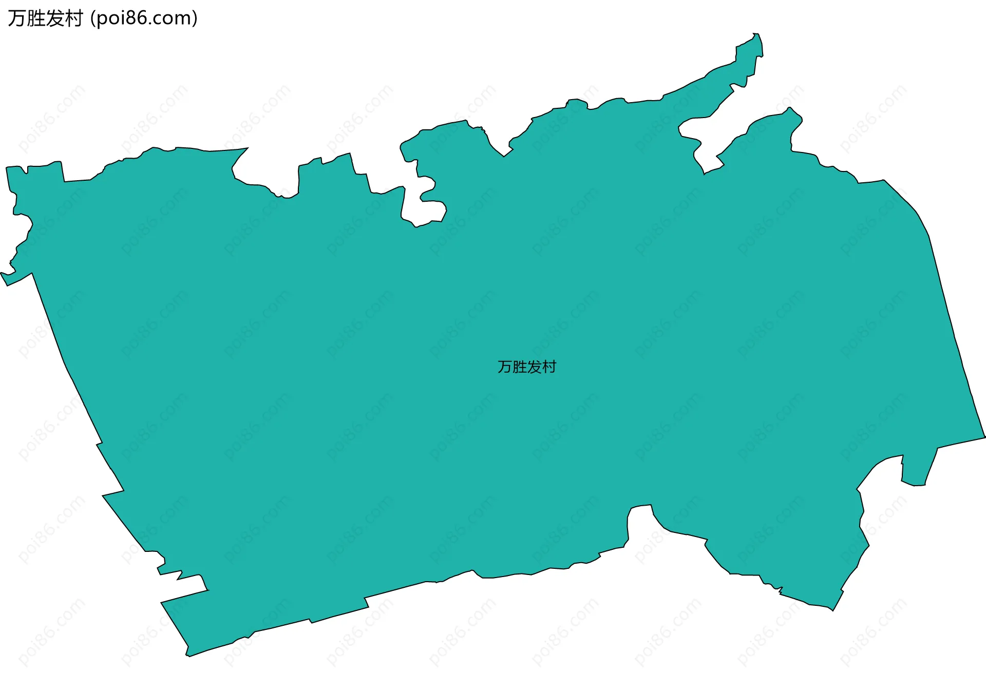 万胜发村边界地图