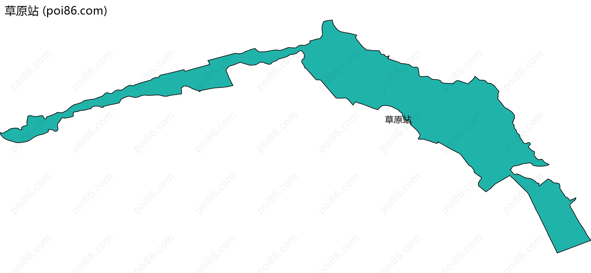 草原站边界地图