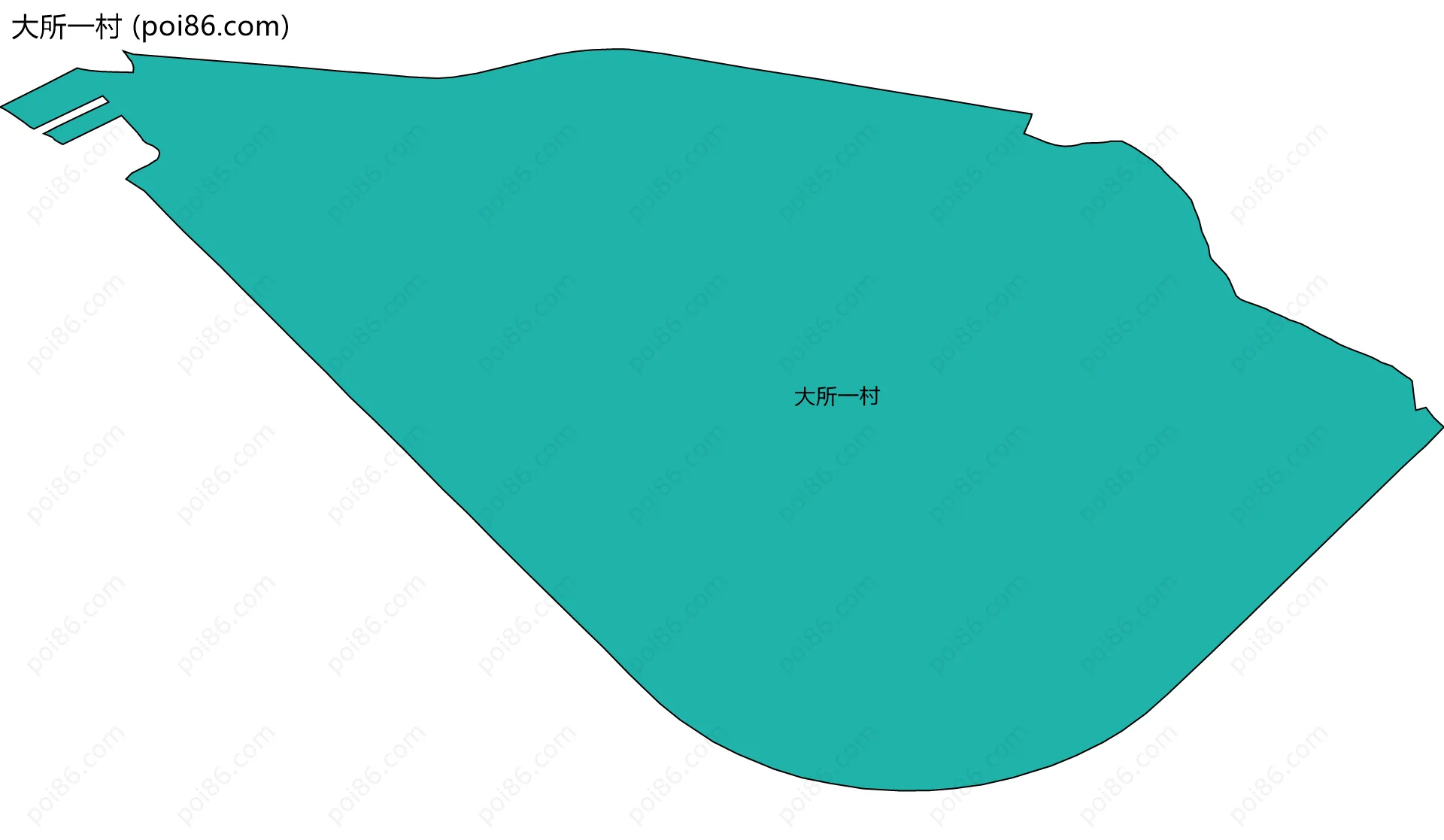 大所一村边界地图