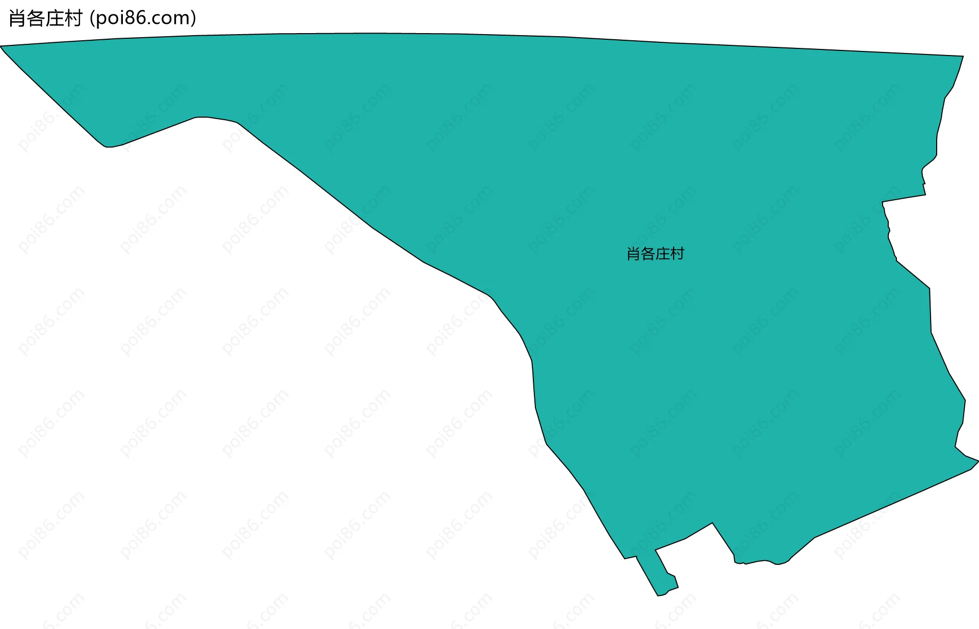 肖各庄村边界地图
