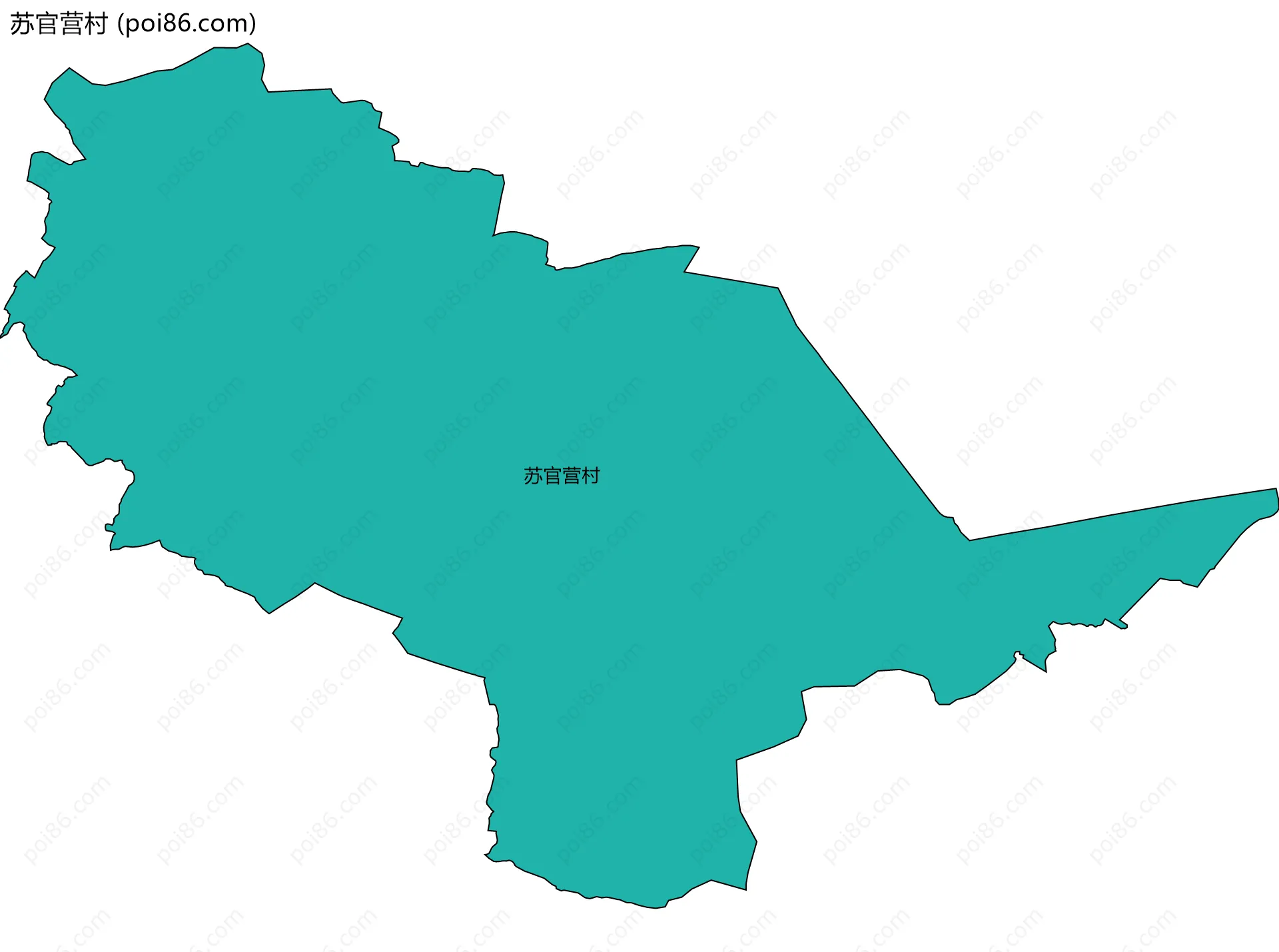 苏官营村边界地图