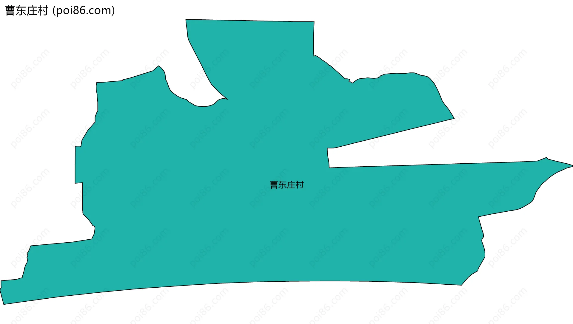 曹东庄村边界地图