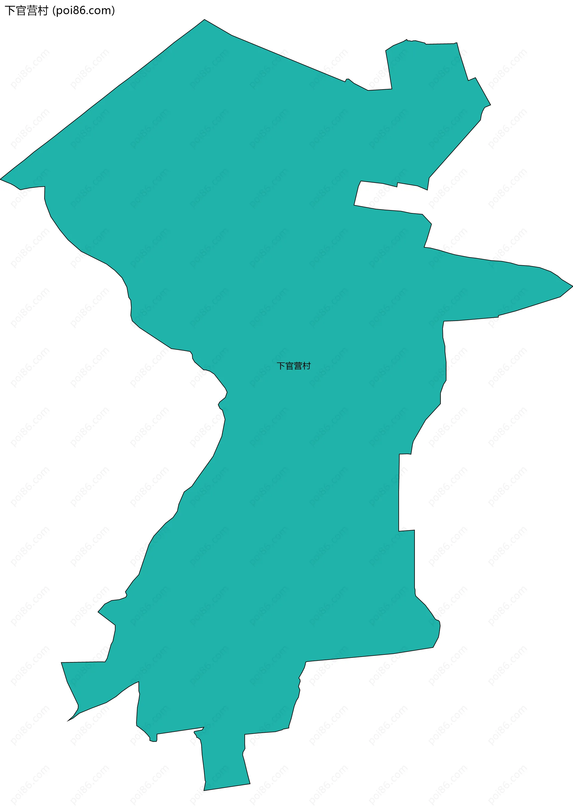 下官营村边界地图