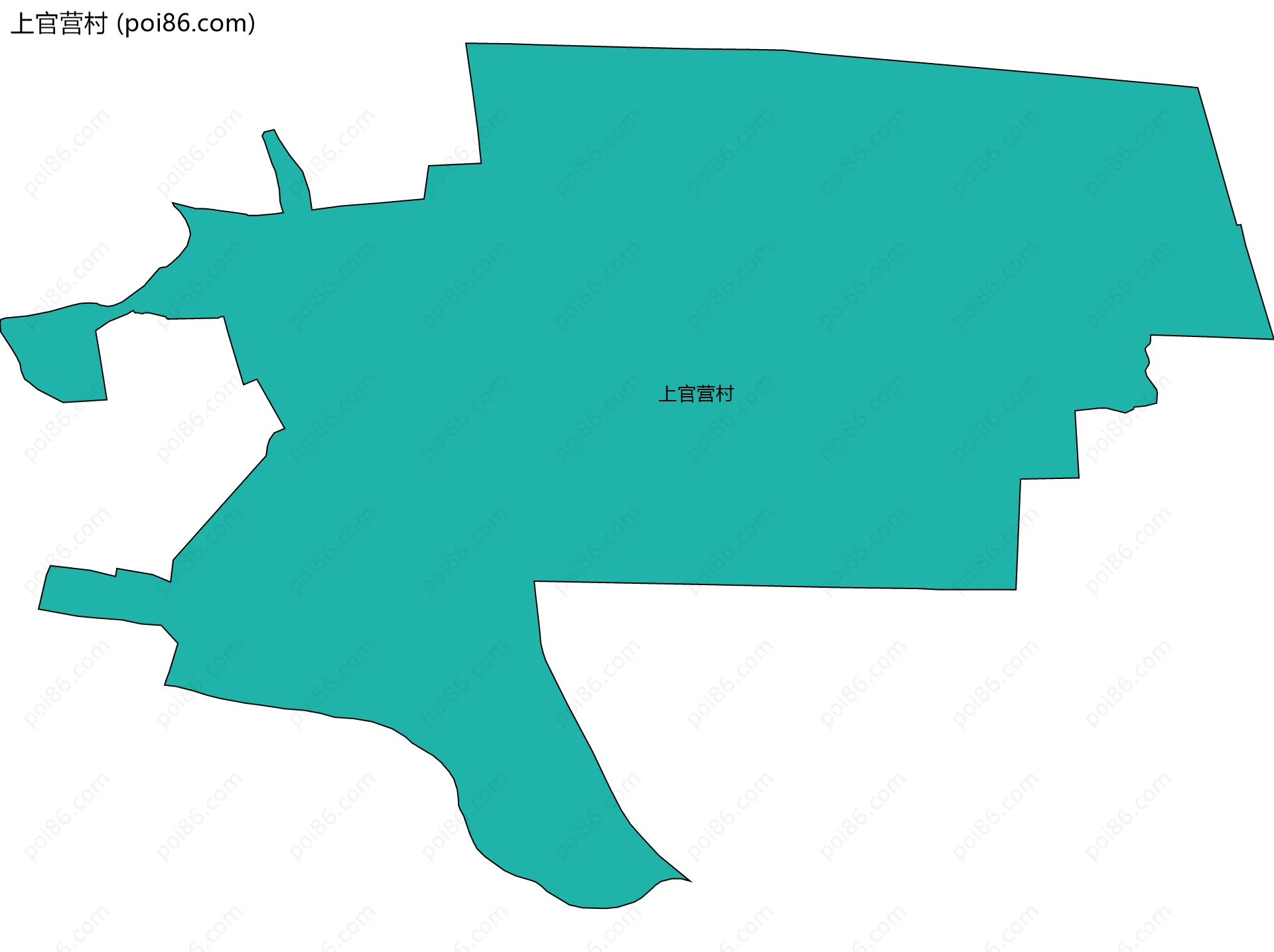 上官营村边界地图