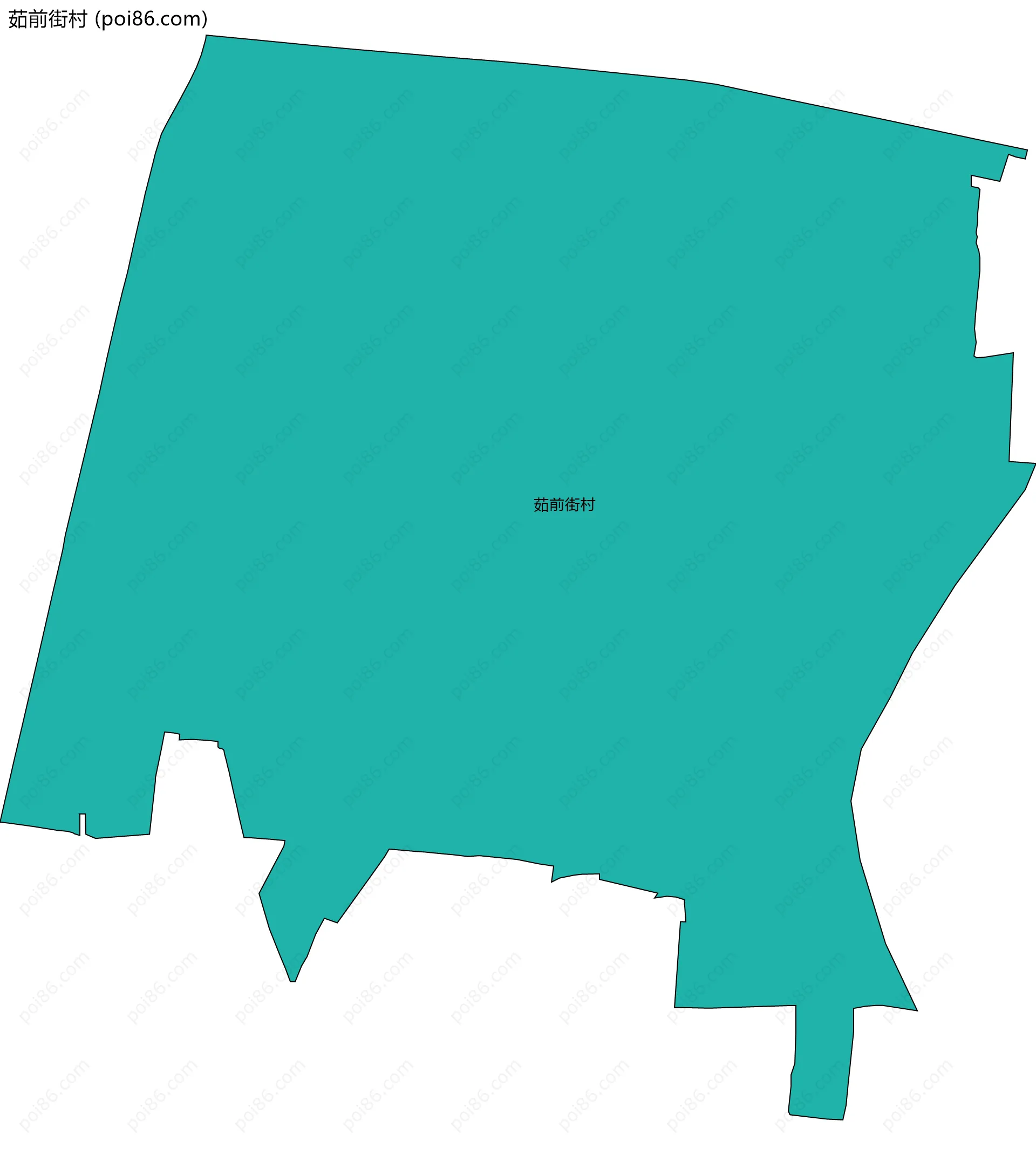 茹前街村边界地图