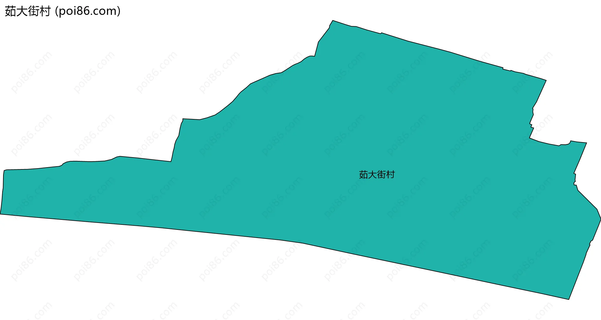 茹大街村边界地图
