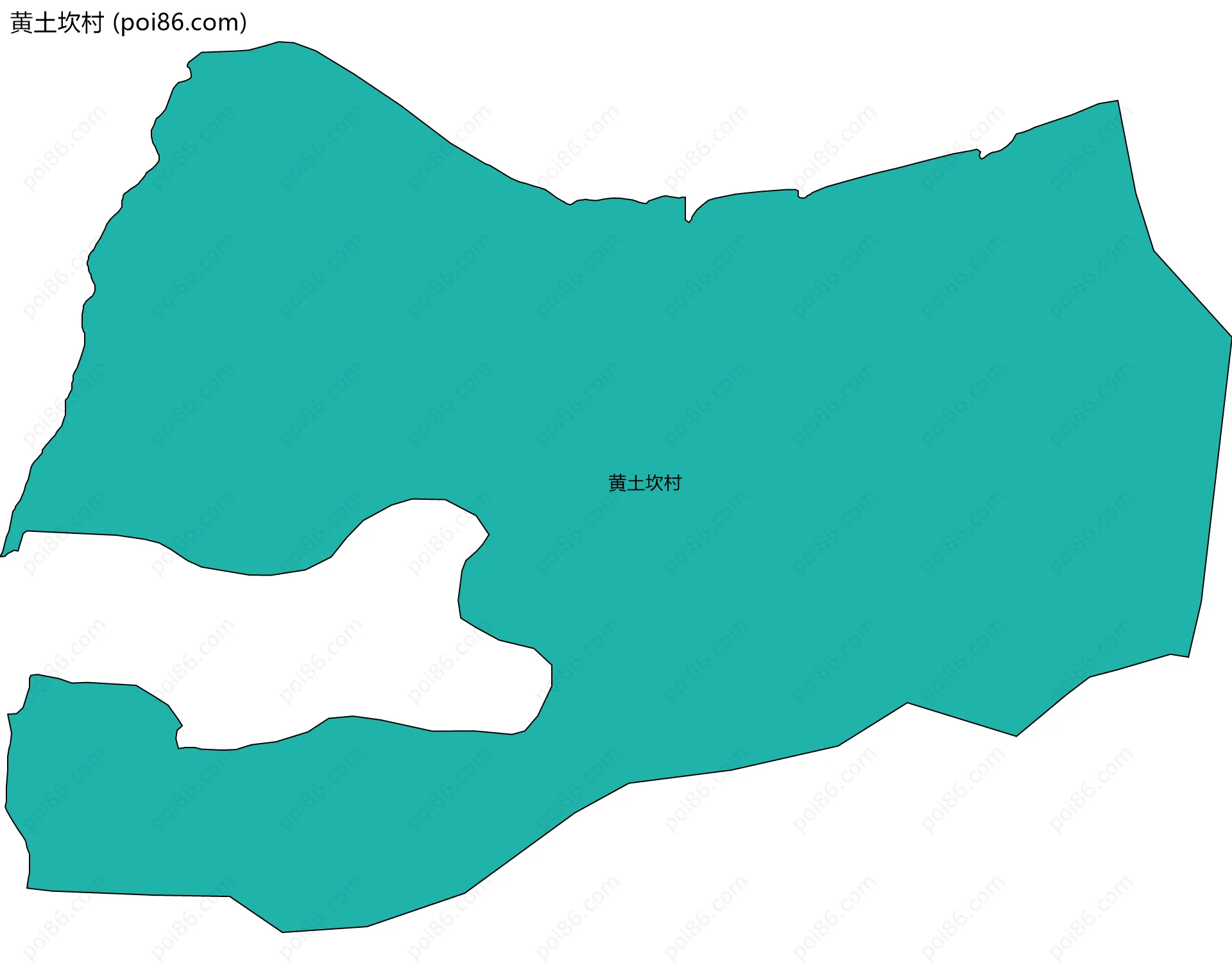 黄土坎村边界地图