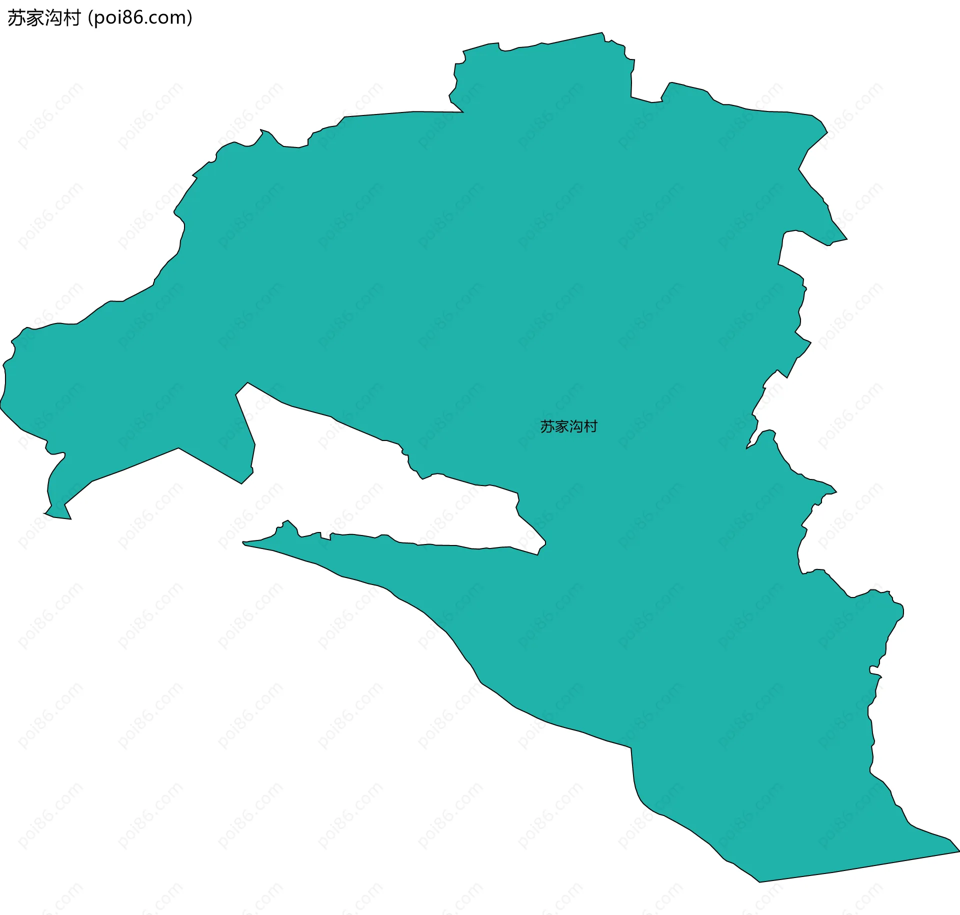 苏家沟村边界地图