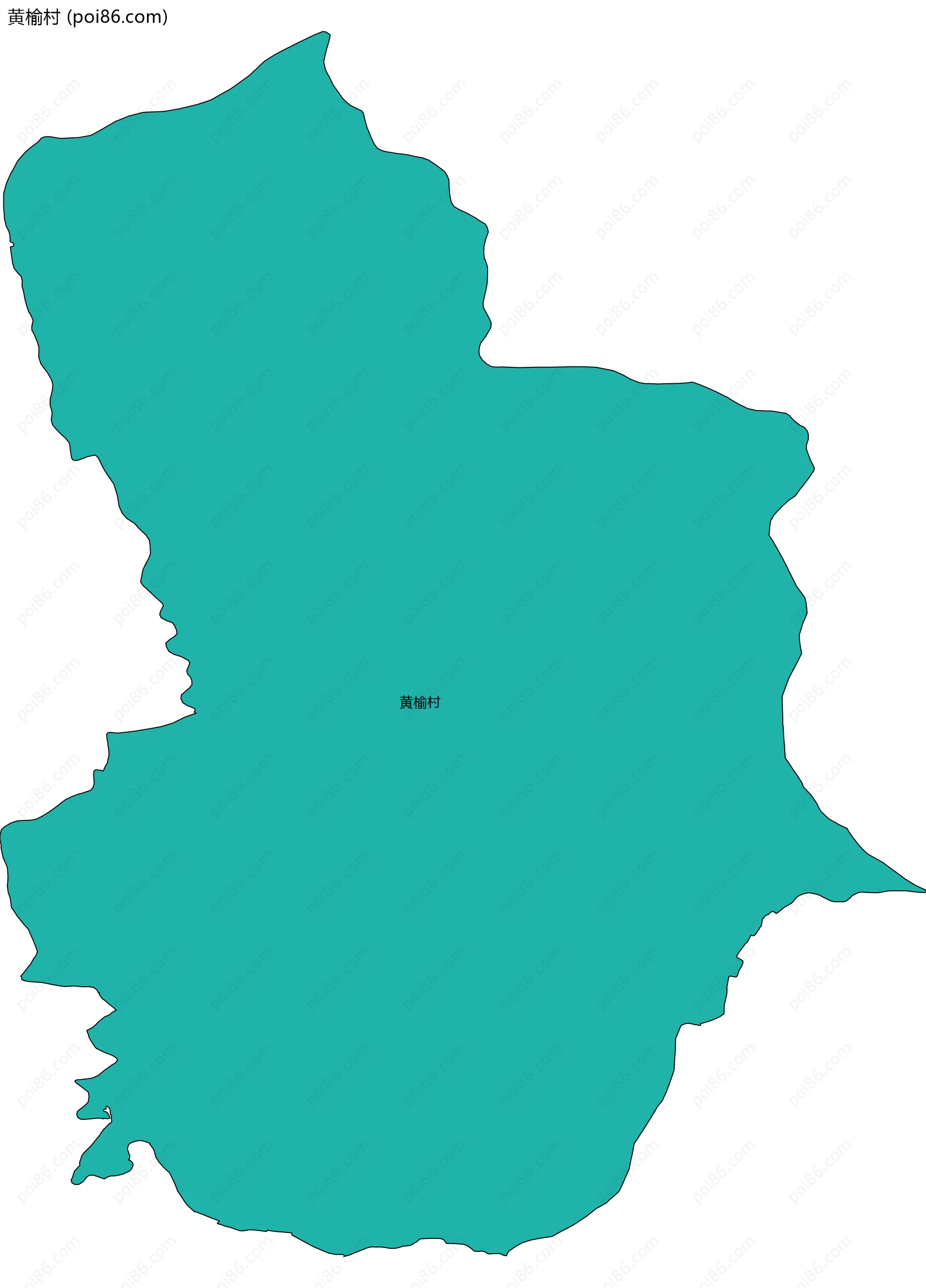 黄榆村边界地图