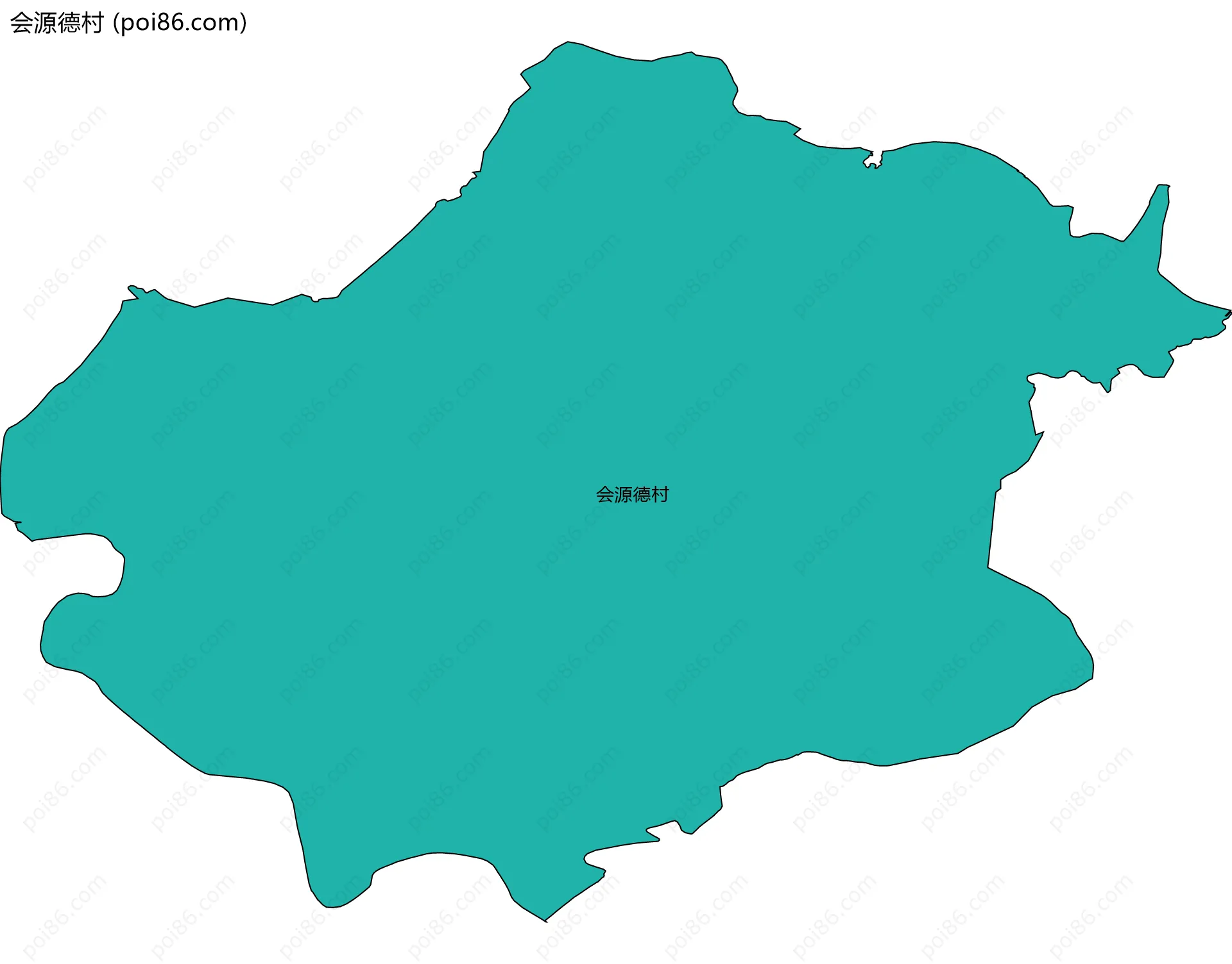 会源德村边界地图