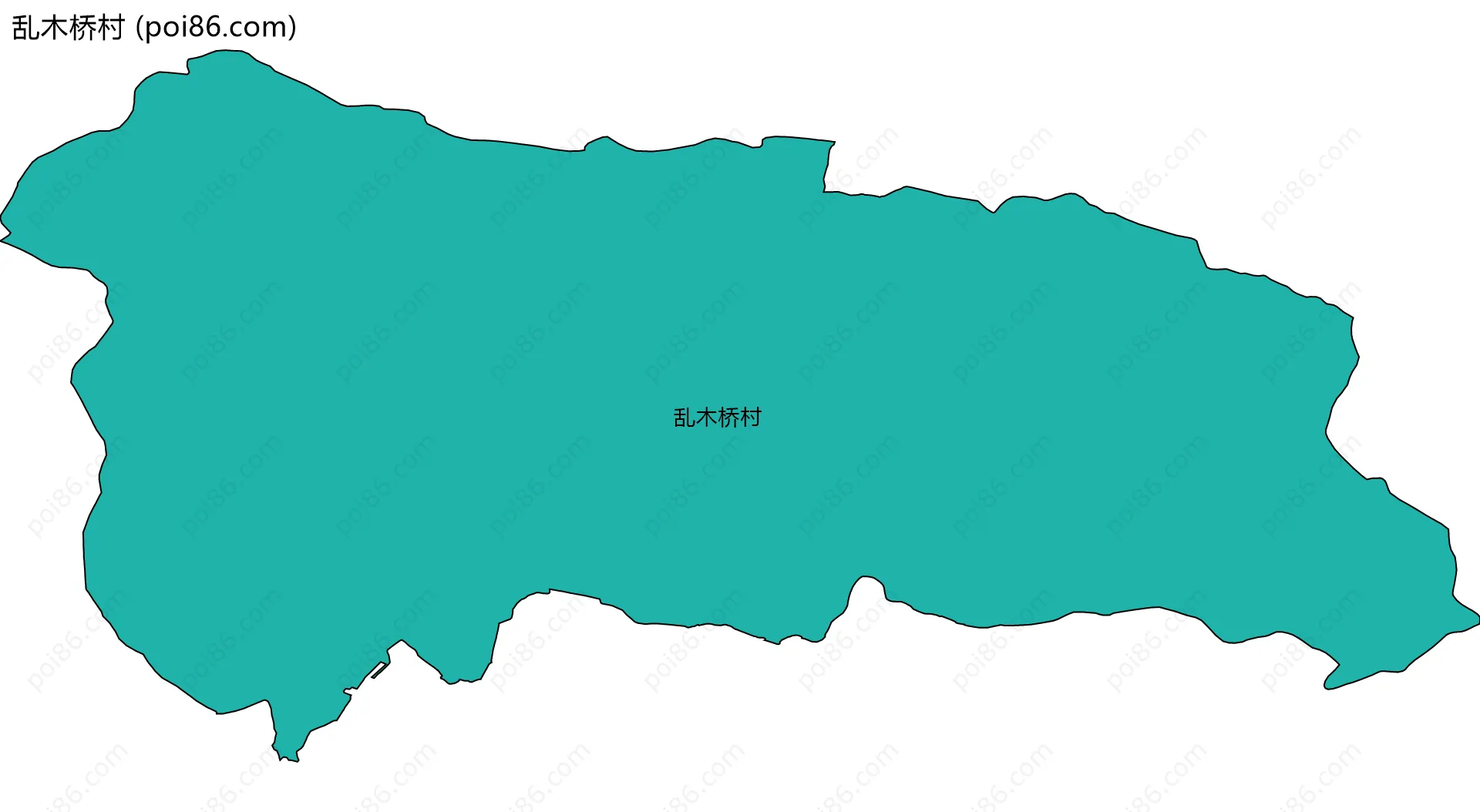 乱木桥村边界地图