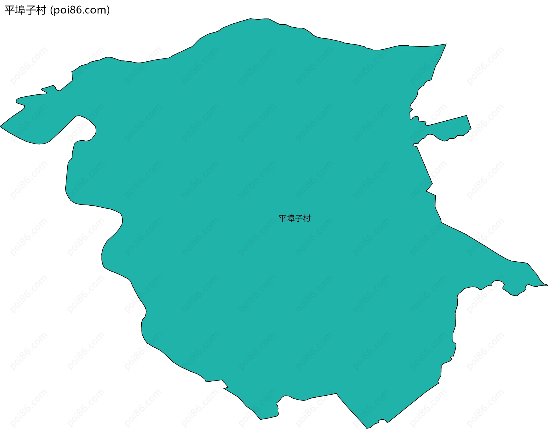 平埠子村边界地图