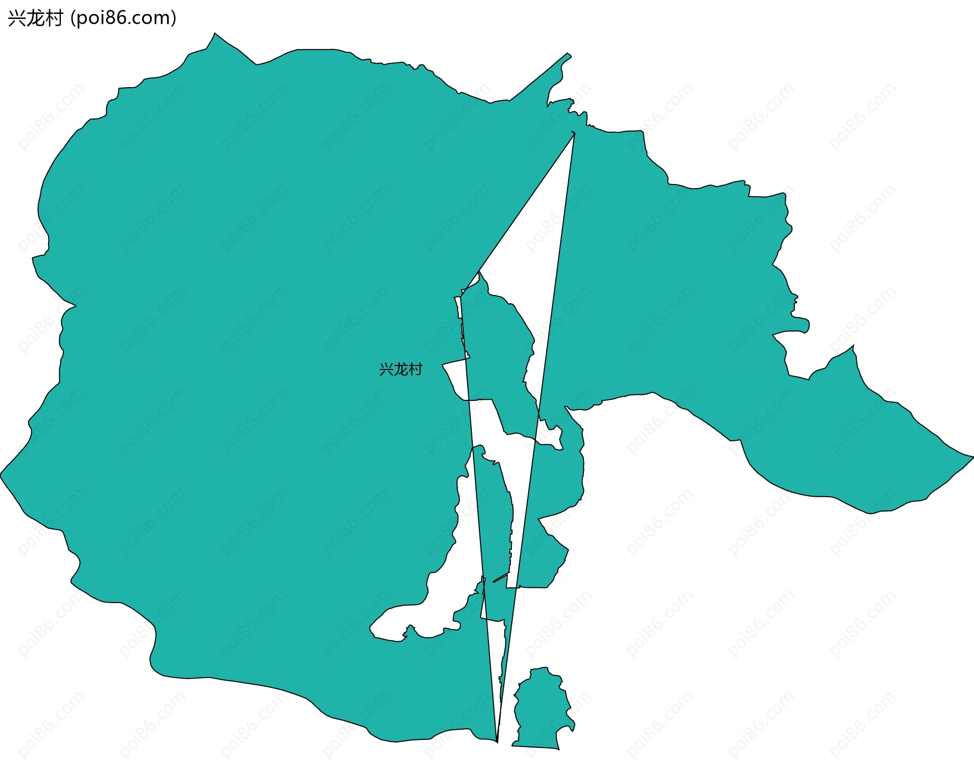 兴龙村边界地图
