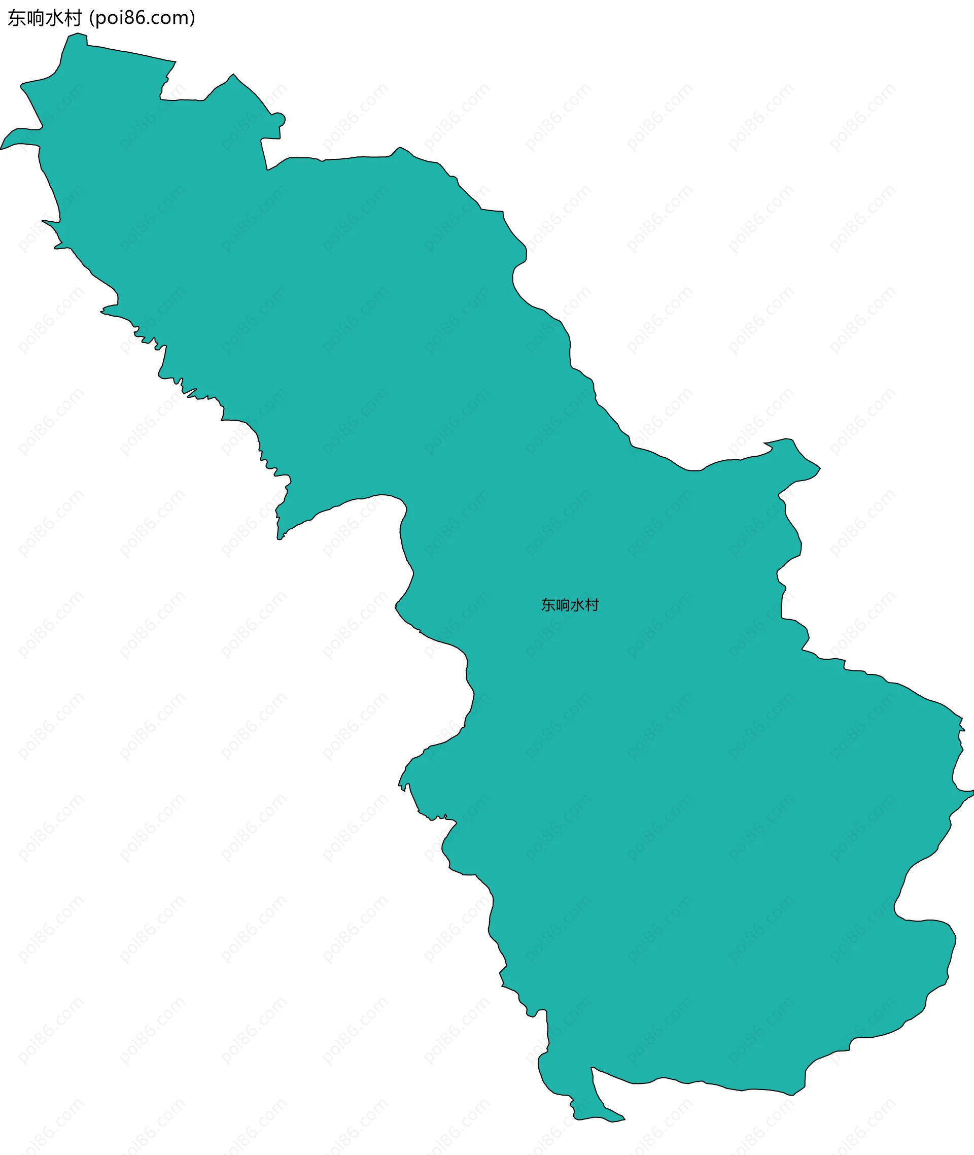 东响水村边界地图